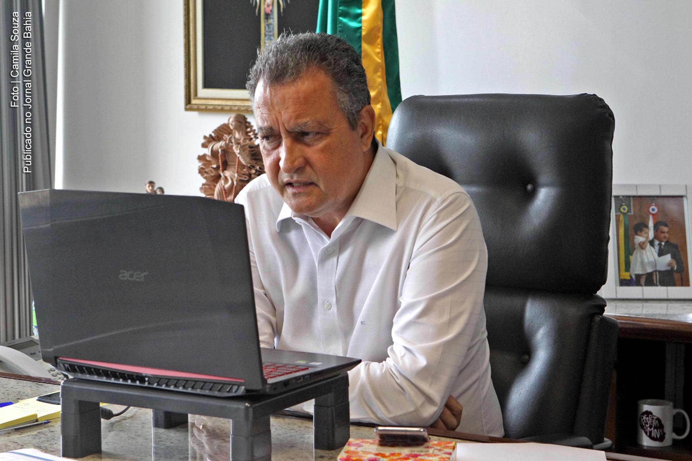 Governador Rui Costa participa de videoconferência com membros do Comitê Científico do Consórcio Nordeste.