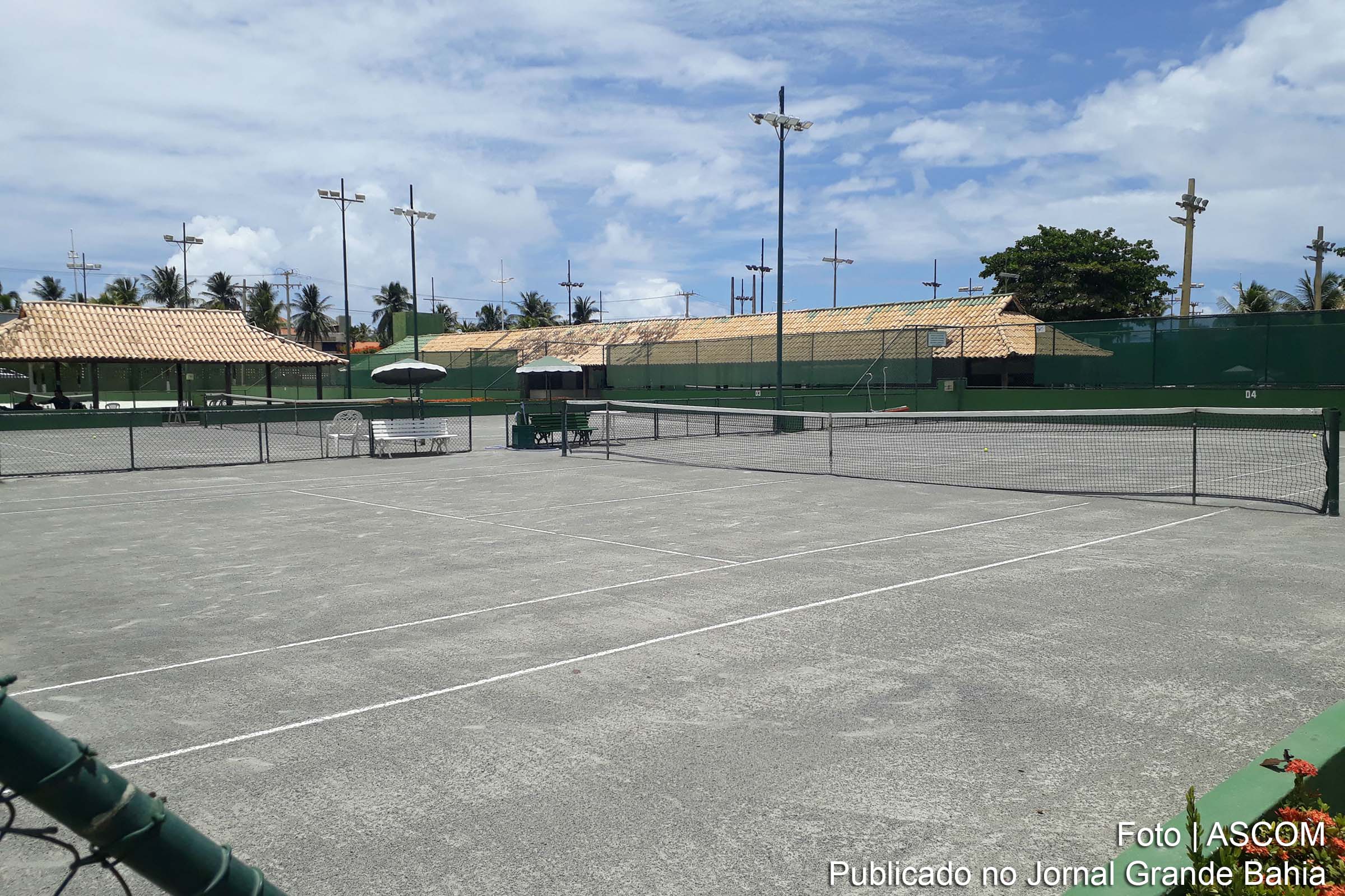 Quadras de tênis do Costa Verde Tennis Clube.
