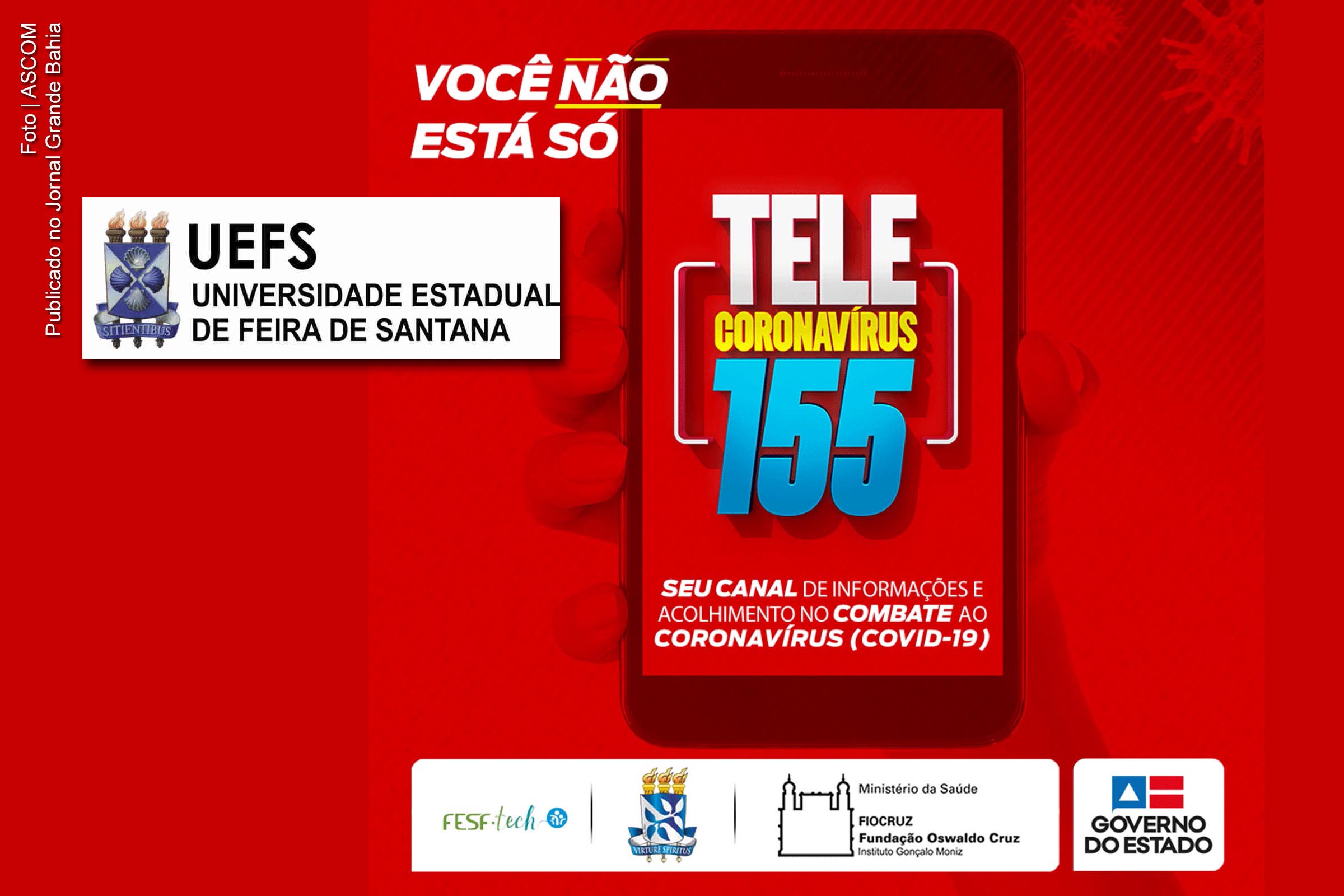 Tele Coronavírus 155 é disponibilizado para população da Bahia.