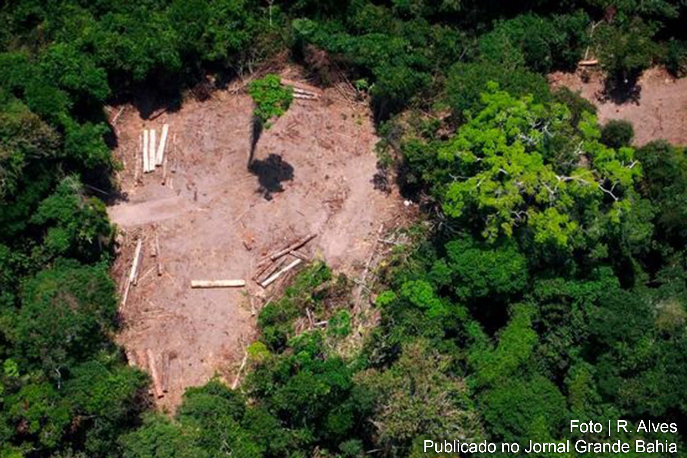 Área desmatada no Pará, em imagem de 2014.