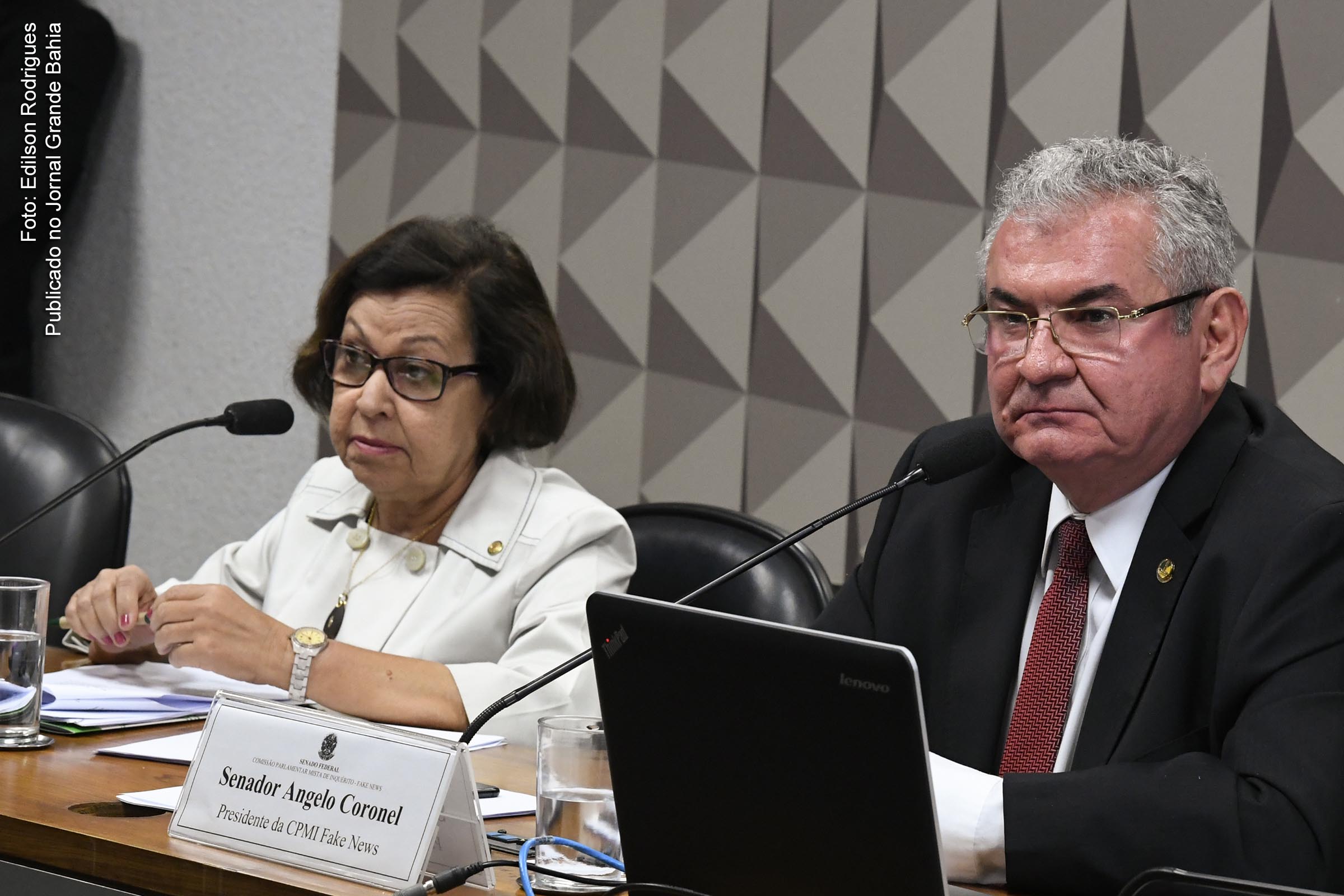 CPMI das Fake News tem como relatora a deputada Lídice da Mata (PSB-BA) e é presidida pelo senador Angelo Coronel (PSD-BA).
