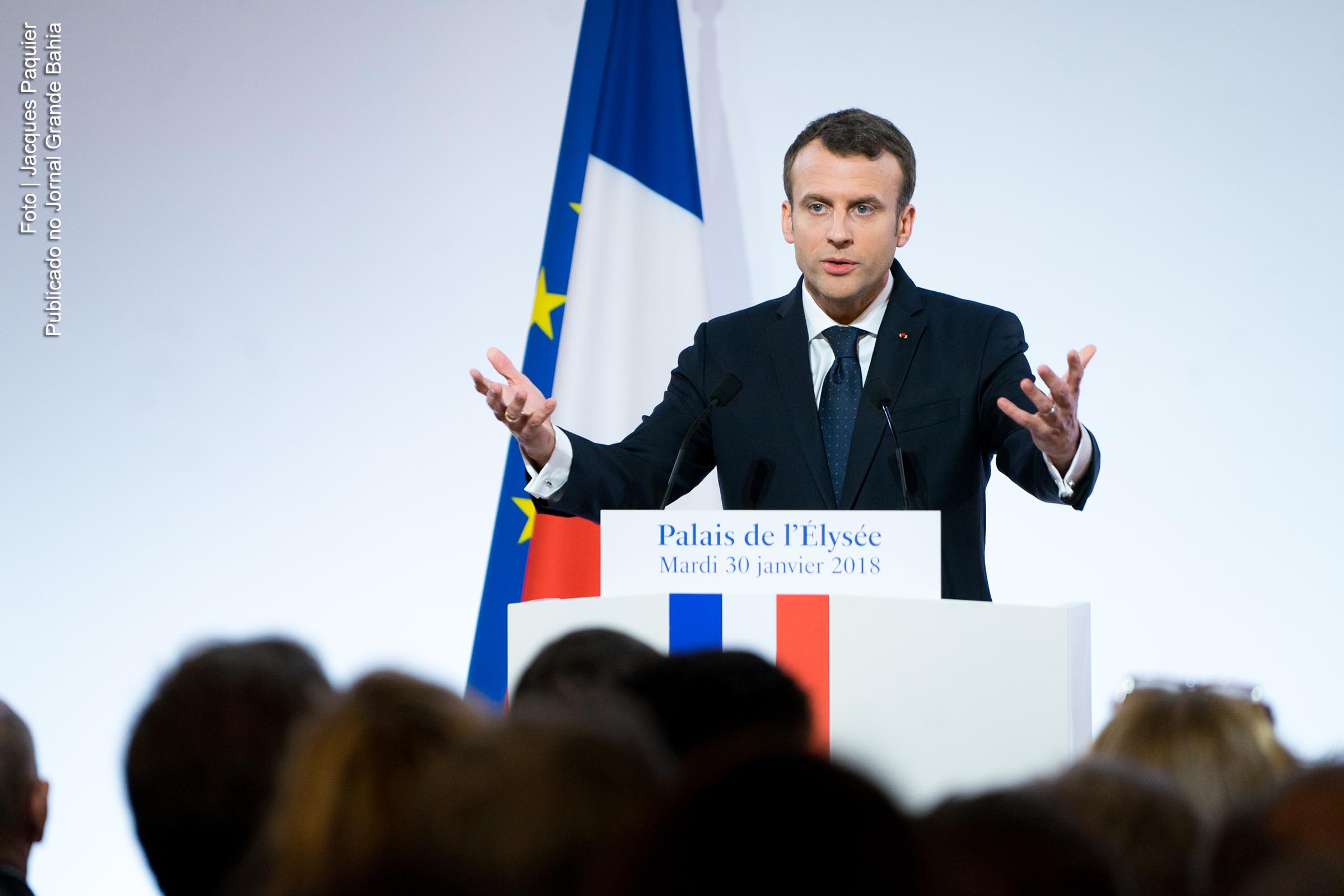 Emmanuel Macron, presidente da França.