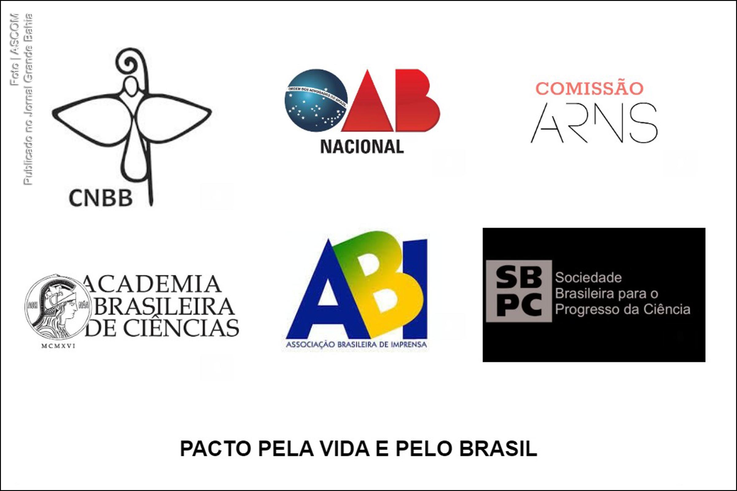 Entidades lançam ‘Pacto Pela Vida e Pelo Brasil’.