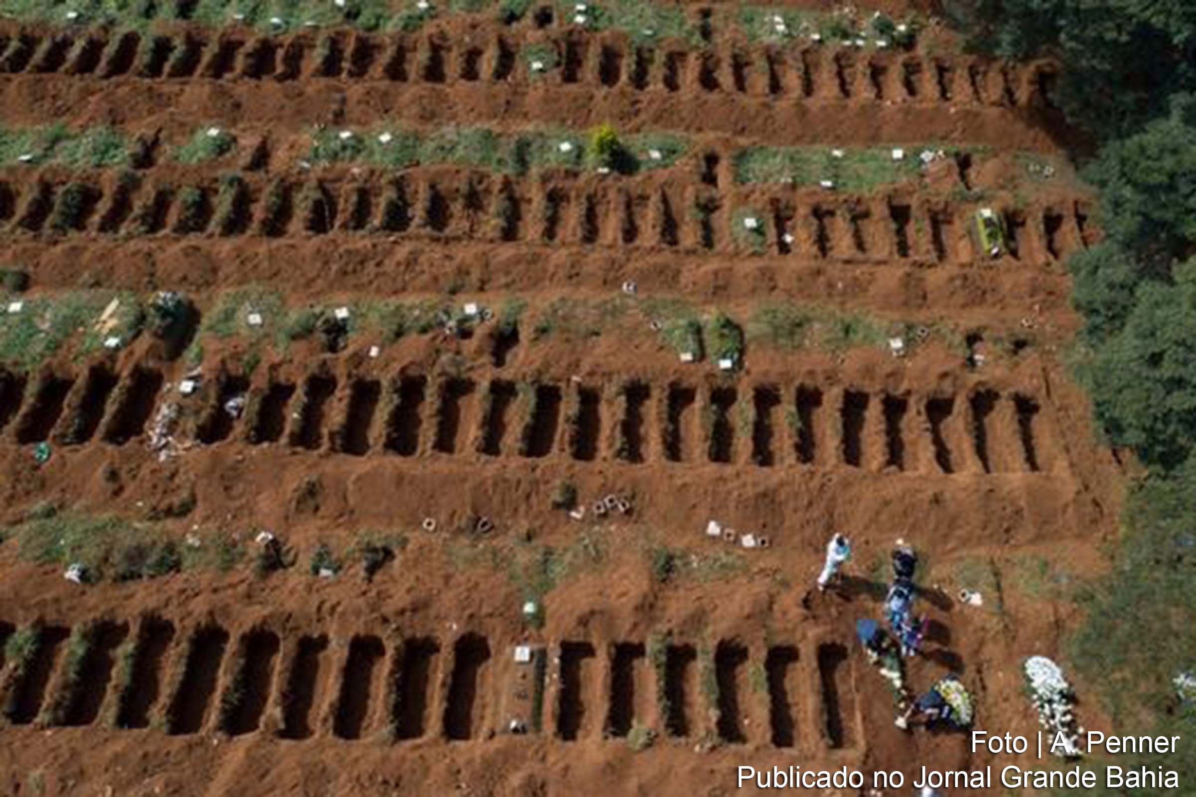 Imagem de covas abertas no cemitério Vila Formosa, o maior de São Paulo, rodou o mundo.