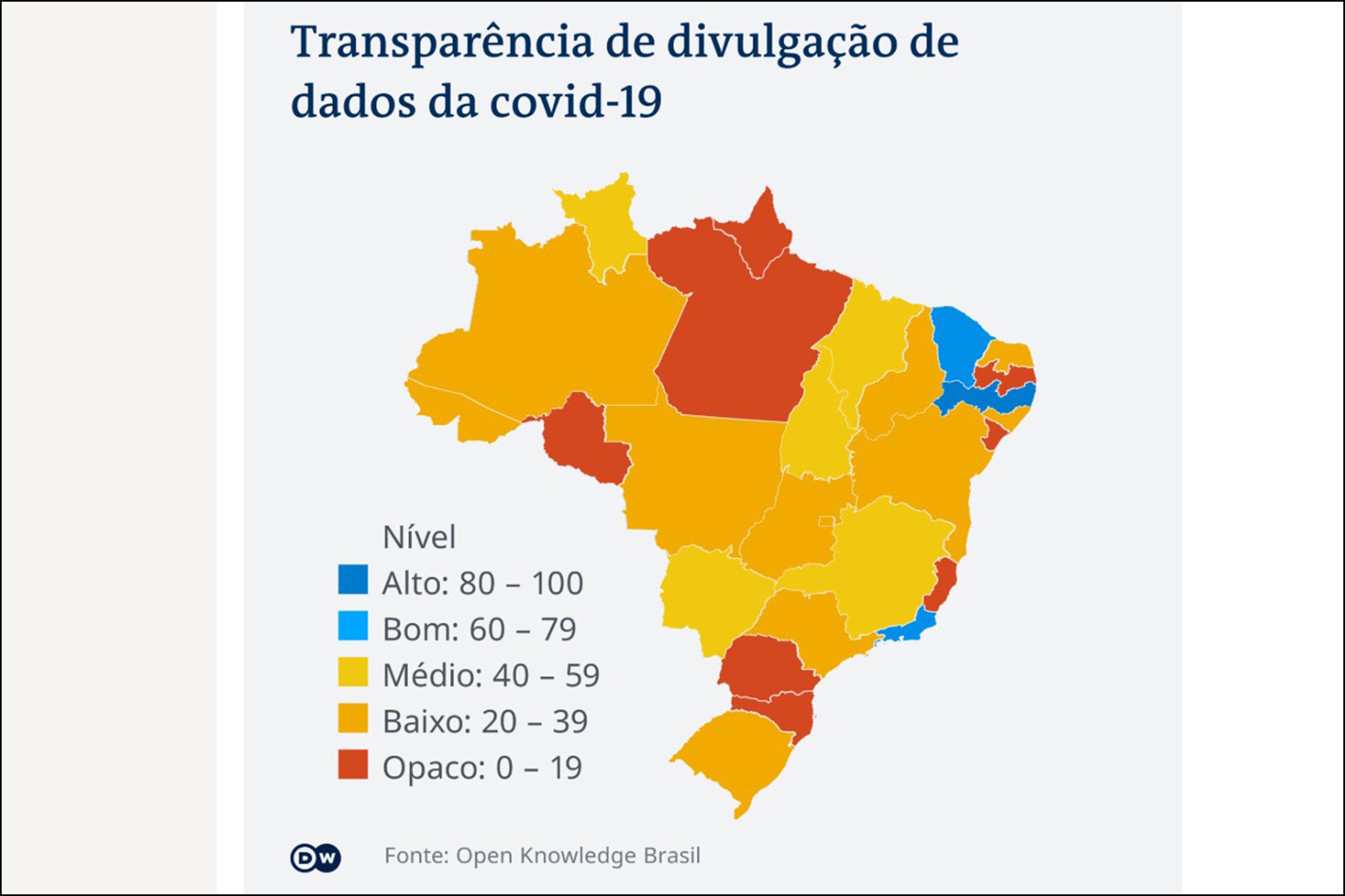 Levantamento aponta falta de transparência em relação a casos de covid-19 na maior parte do país e de padronização das informações pelo Ministério da Saúde, o que dificulta o combate à pandemia. Em muitos estados, falta a divulgação de informações básicas, como o município onde os casos foram confirmados.