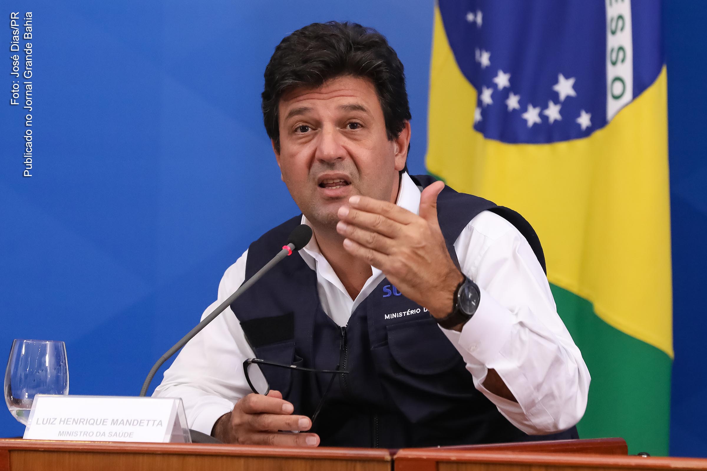 Luiz Henrique Mandetta, ministro da Saúde do Governo Bolsonaro.