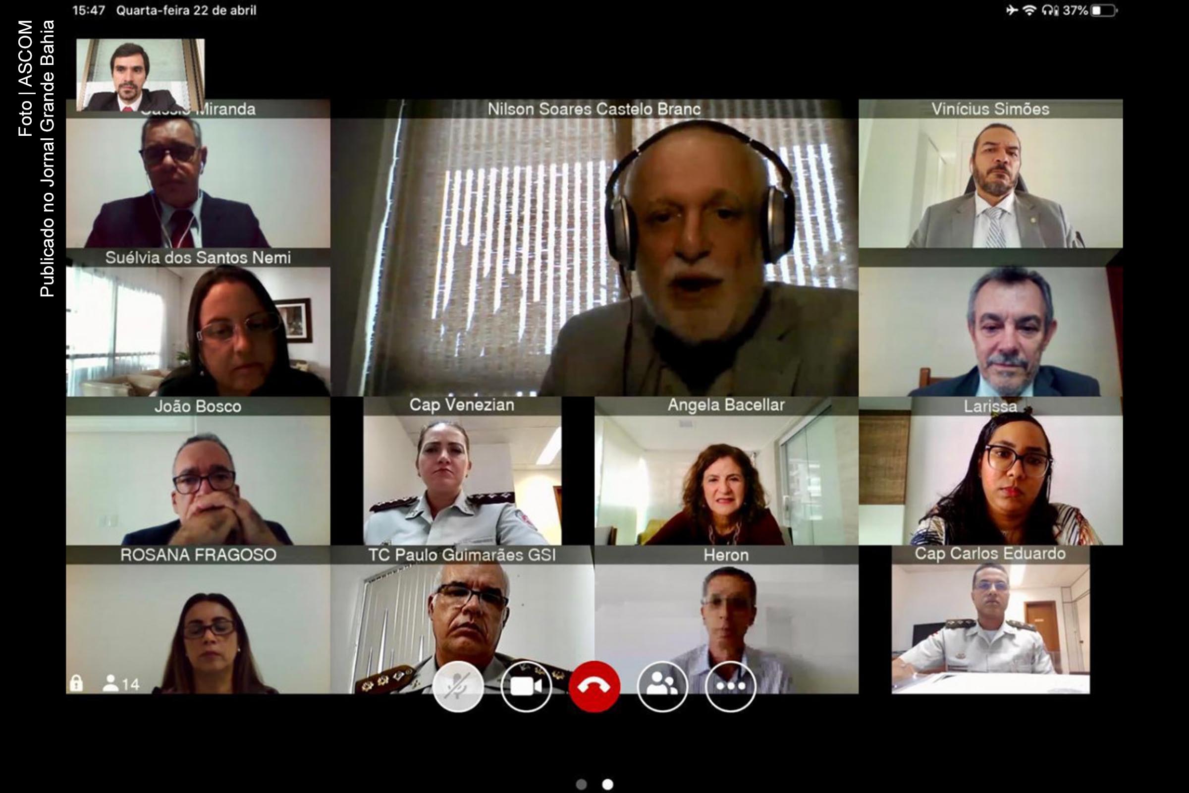 Membros da Comissão de Segurança do TJBA debatem ações.