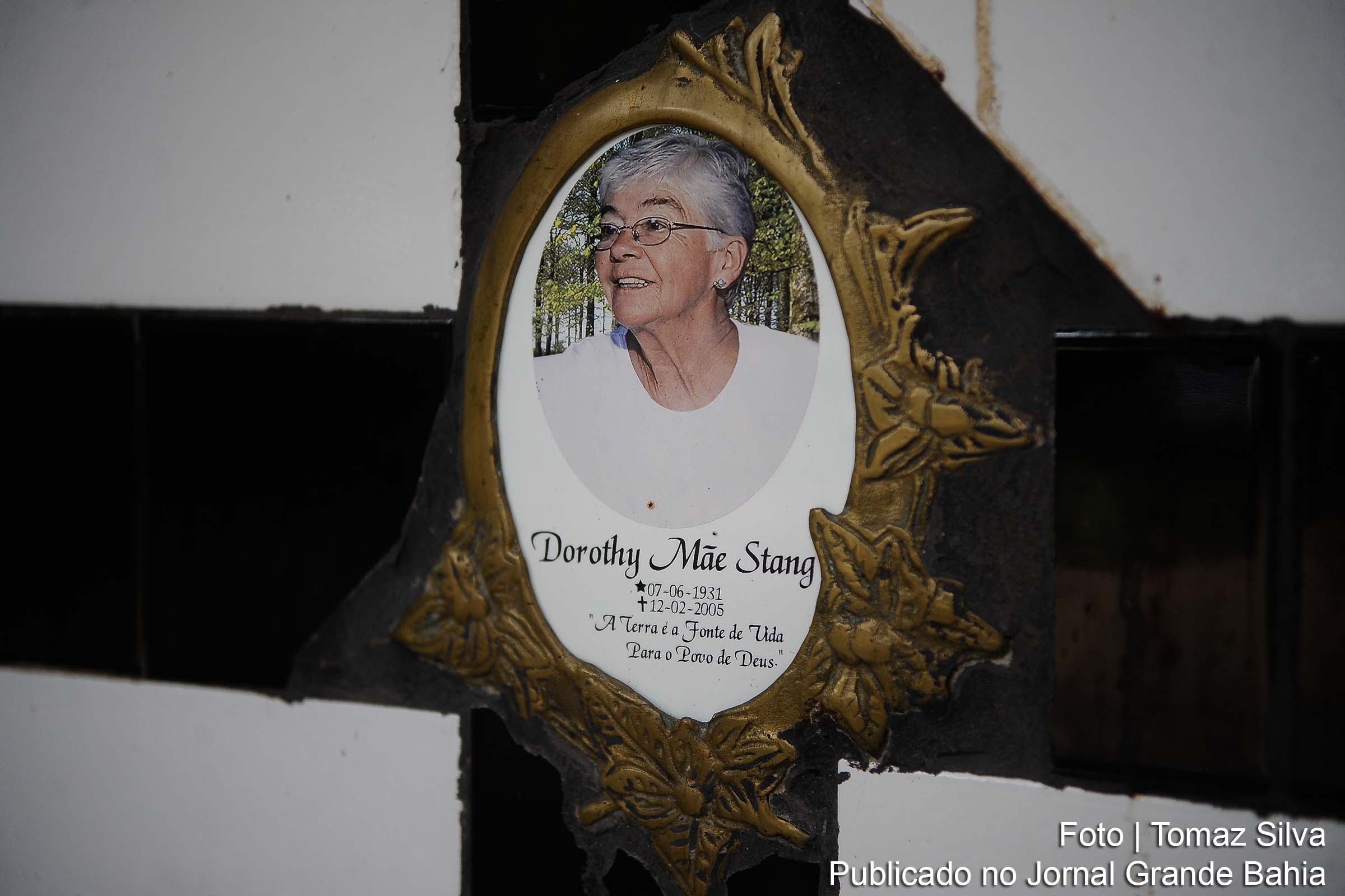 Completam dez anos do assassinato da missionária norte-americana Dorothy Stang. Na foto, o túmulo de Dorothy Stang, em Anapu.