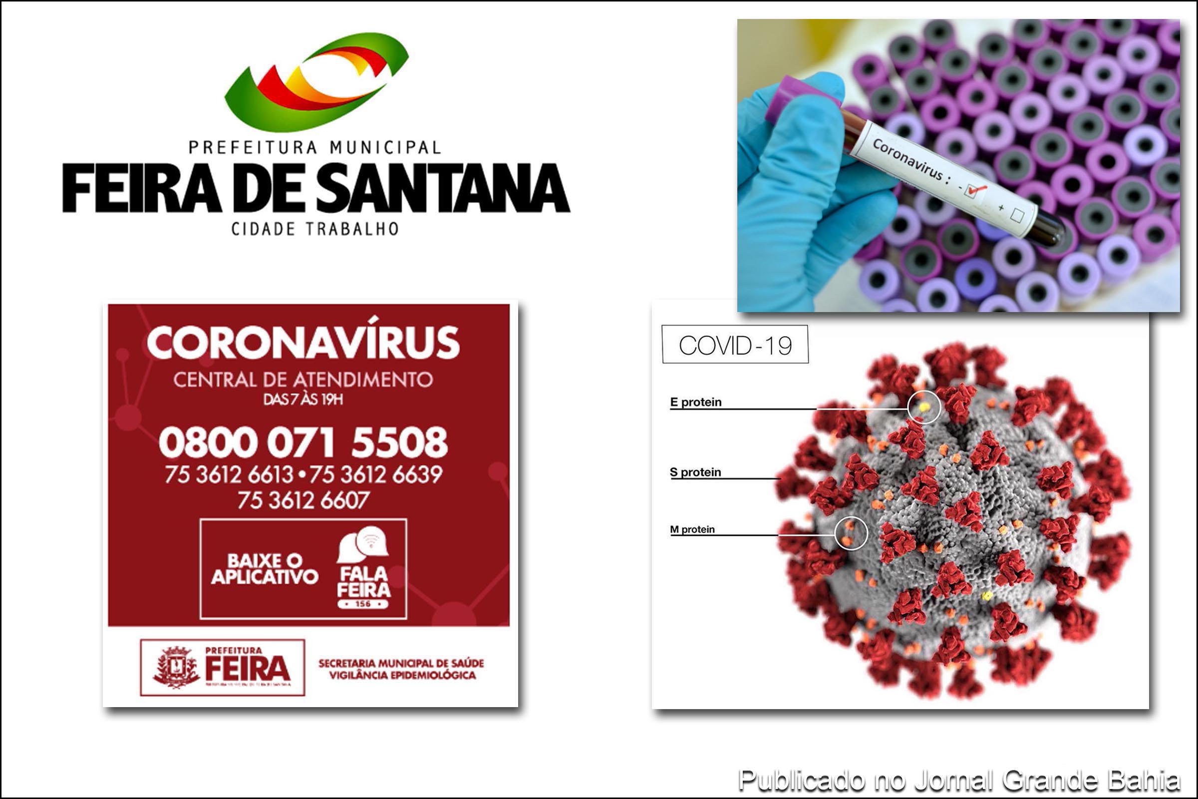 Vigilância Epidemiológica de Feira de Santana informa sobre casos negativos de infecção por Covid-19.