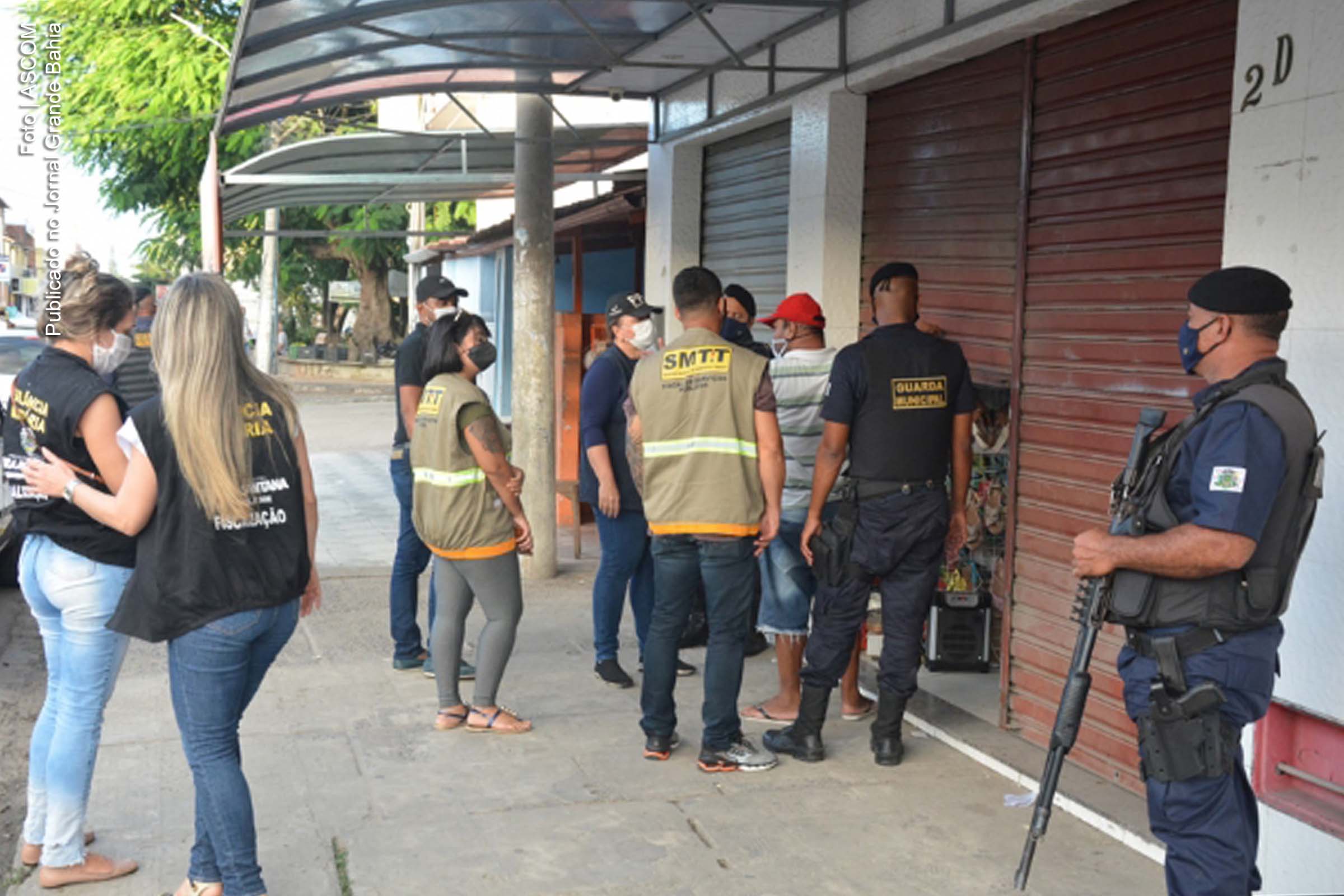 Fiscalização da Prefeitura de Feira de Santana interditou estabelecimentos.