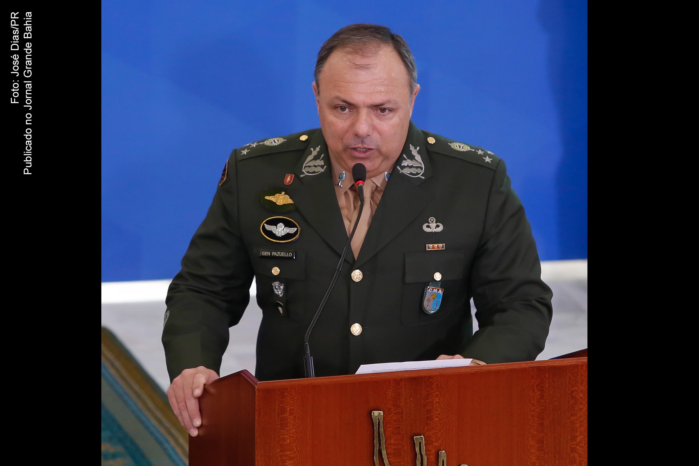 General Eduardo Pazuello ocupa o cargo de secretário-executivo do Ministério da Saúde do Governo Bolsonaro.