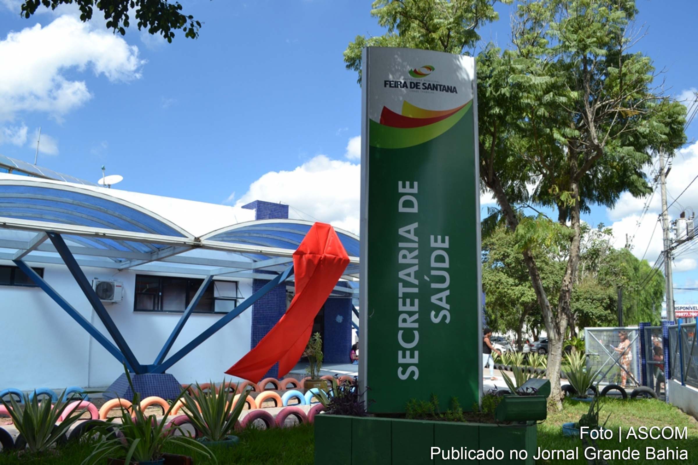 Fachada da Secretaria da Saúde de Feira de Santana.