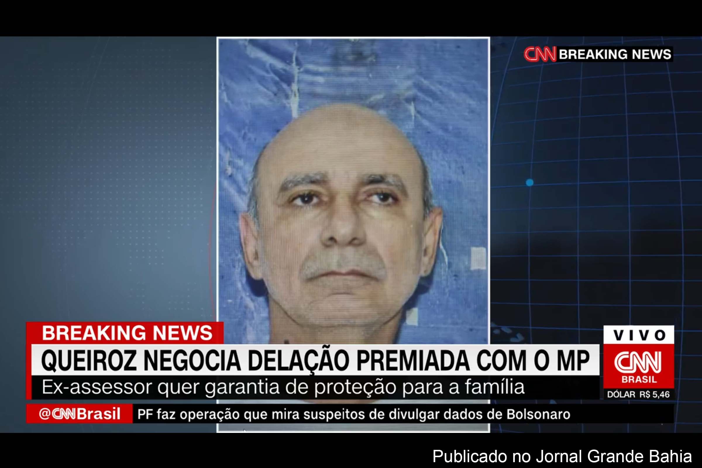 Imprensa noticia tentativa de acordo de delação de Fabrício Queiroz. Advogado Frederick Wassef afirma que obteve informações sobre plano para matar o ex-assessor de Flávio Bolsonaro e incriminar a família do presidente. Ele alega que cedeu sua casa em Atibaia por conta própria, em "gesto humanitário".