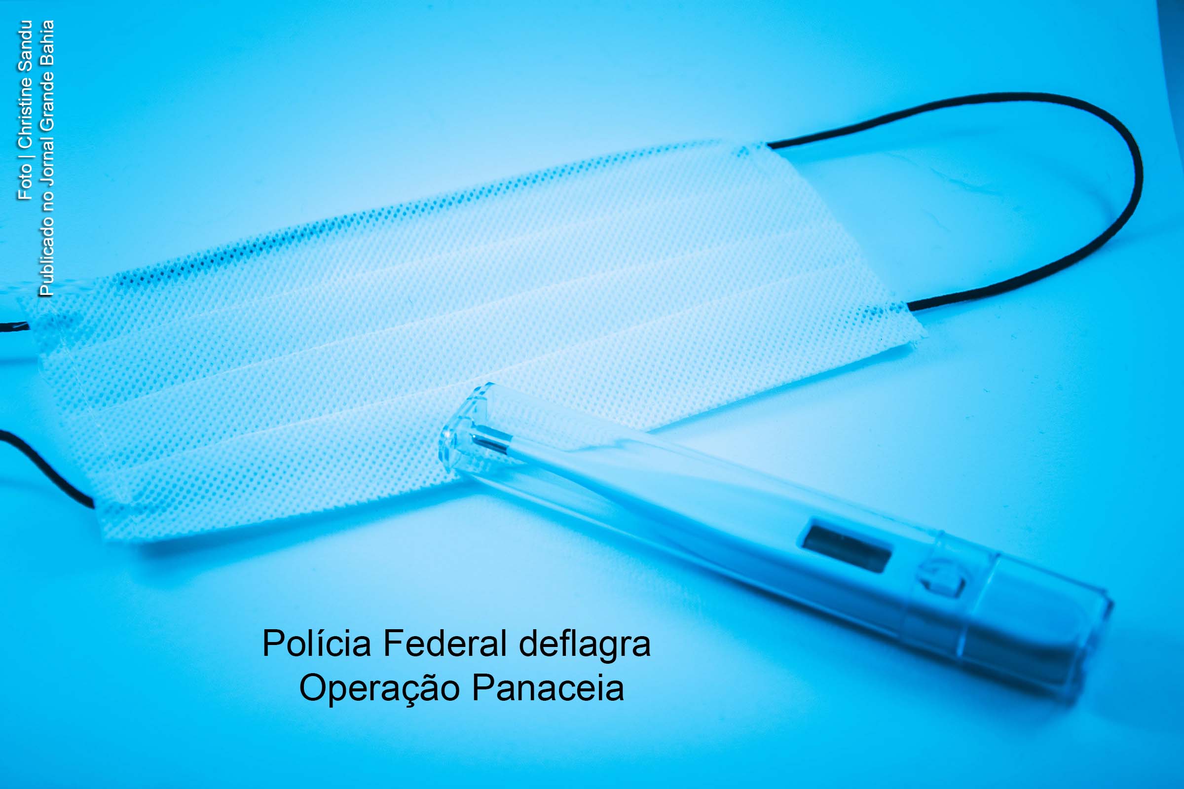 Durante a Operação Panaceia, a PF recolheu máscaras e aventais de uso hospitalar.