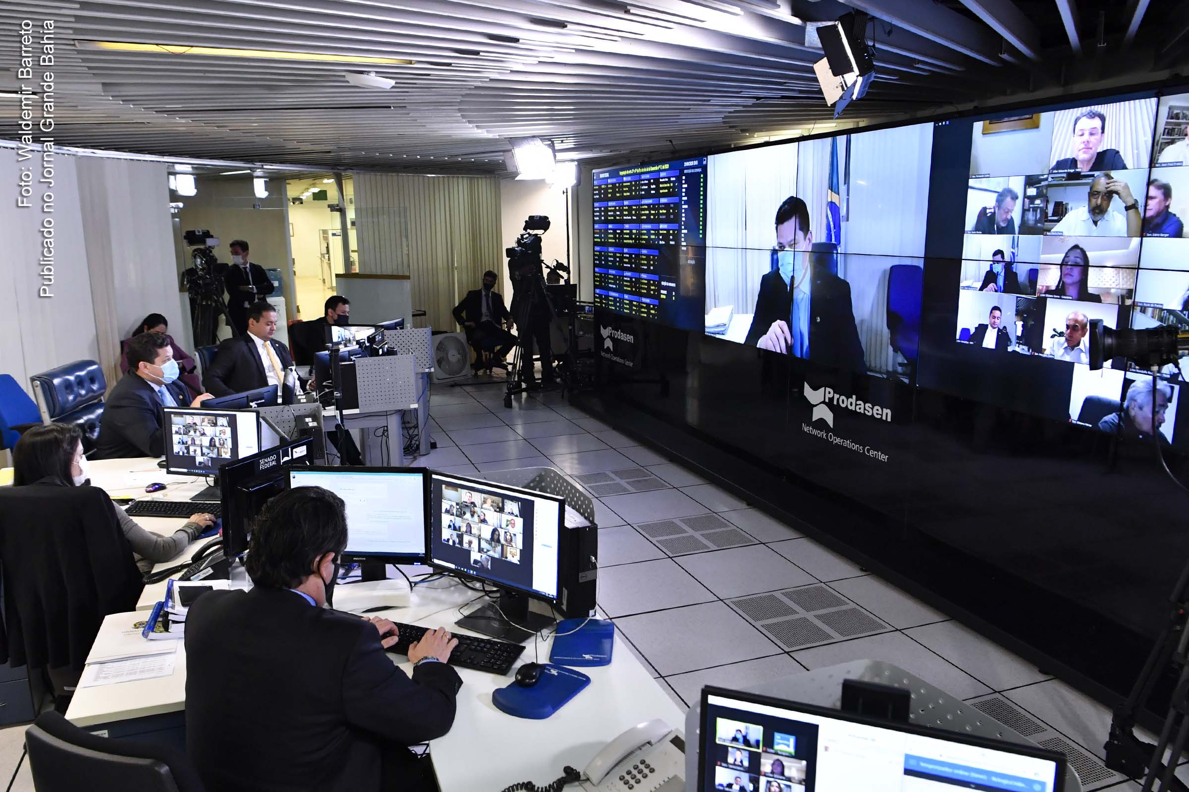 Sessão plenária virtual do Senado Federal ocorrida nesta terça-feira (23/06/2020).