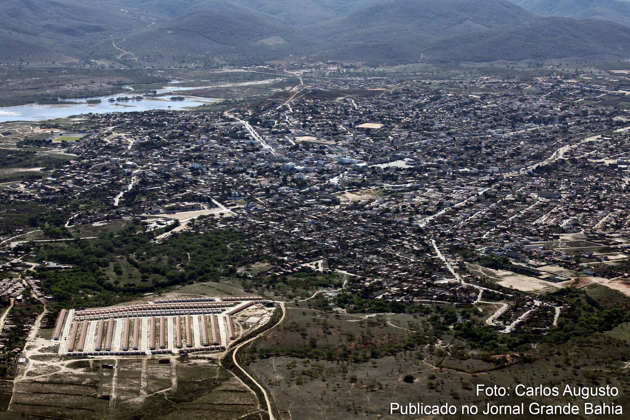 Vista aérea da cidade de Itaberaba.