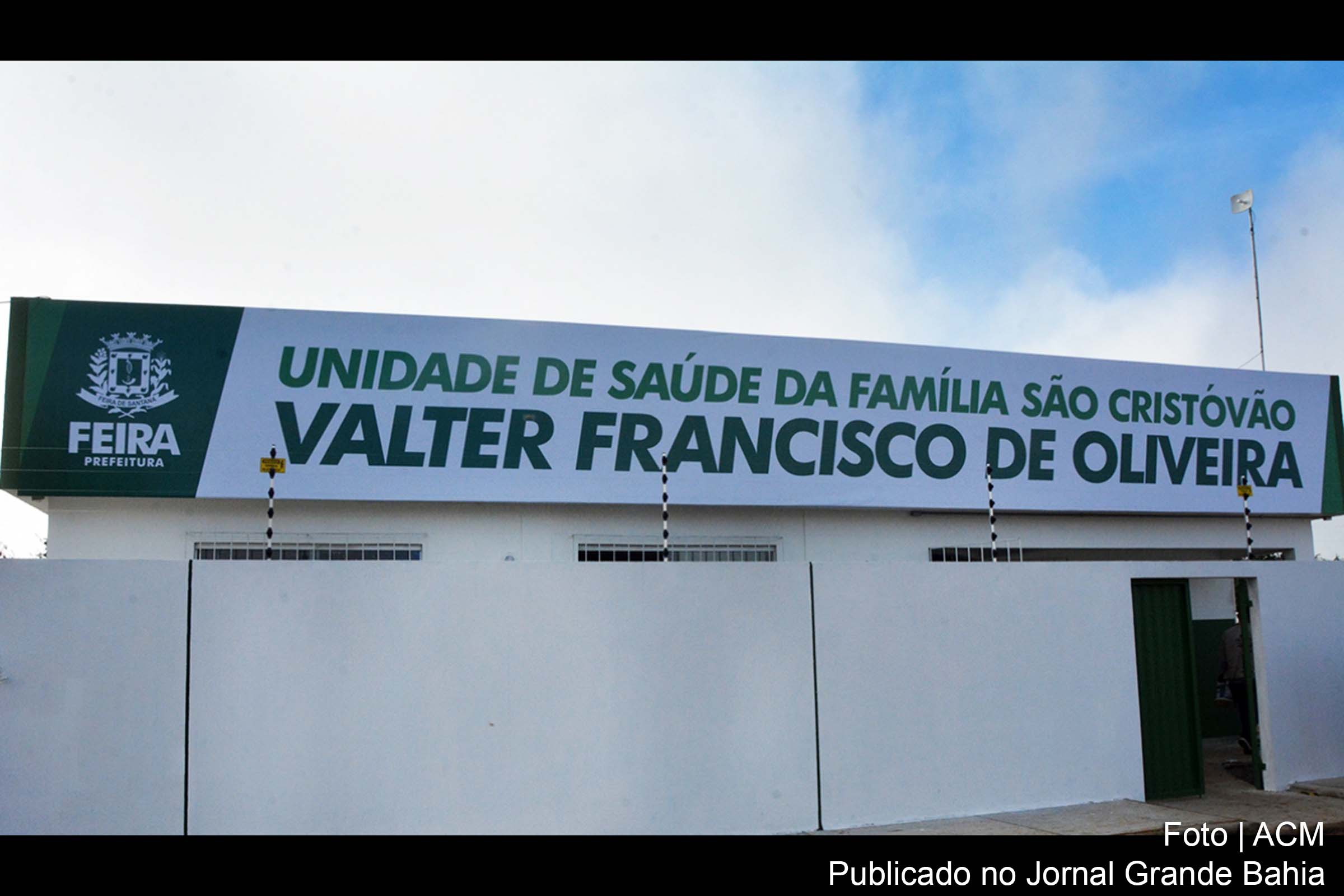 Fachada do Unidade de Saúde da Família do povoado de São Cristóvão.