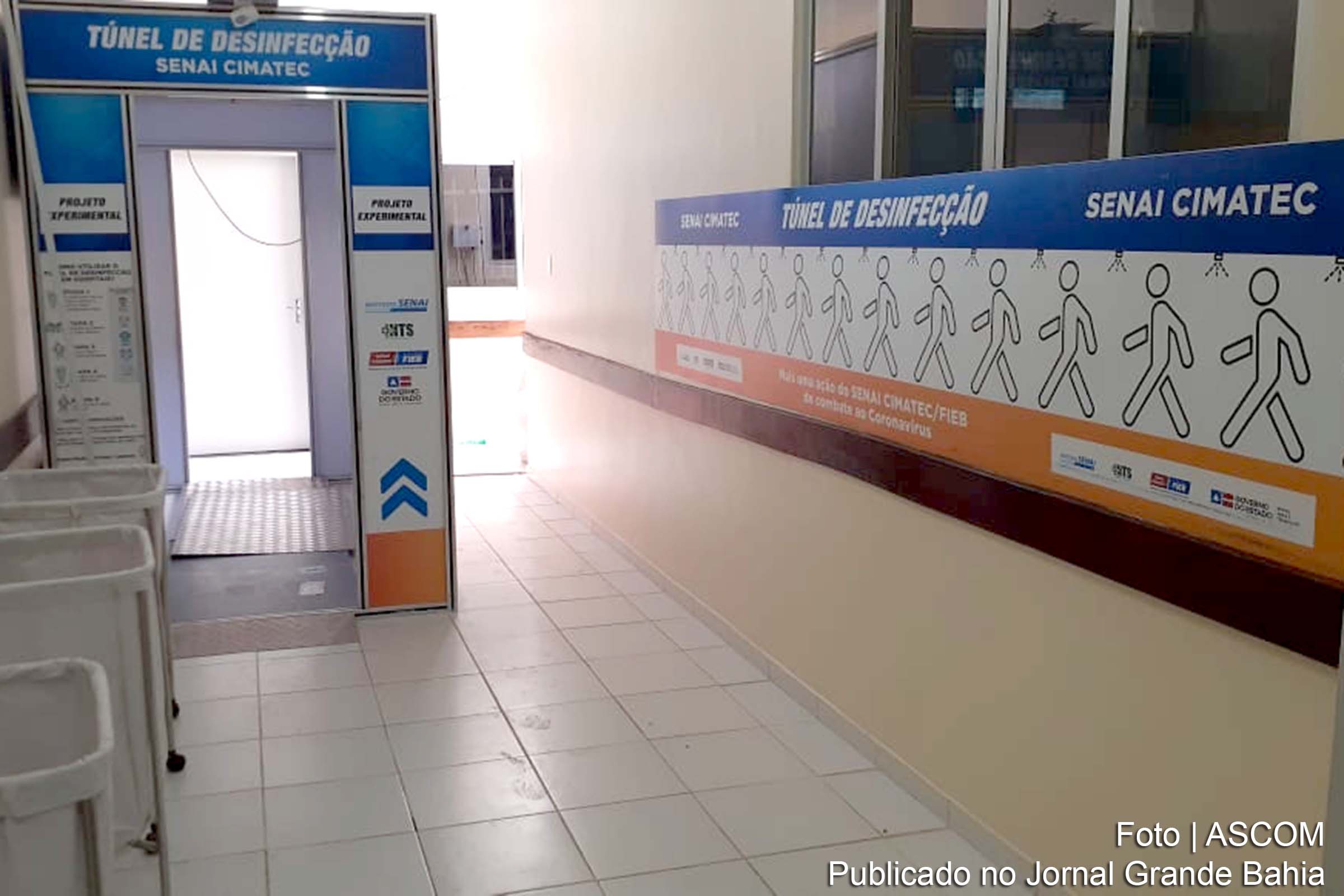 Hospital de Paulo Afonso e UPA de Gandu recebem túneis de desinfecção.