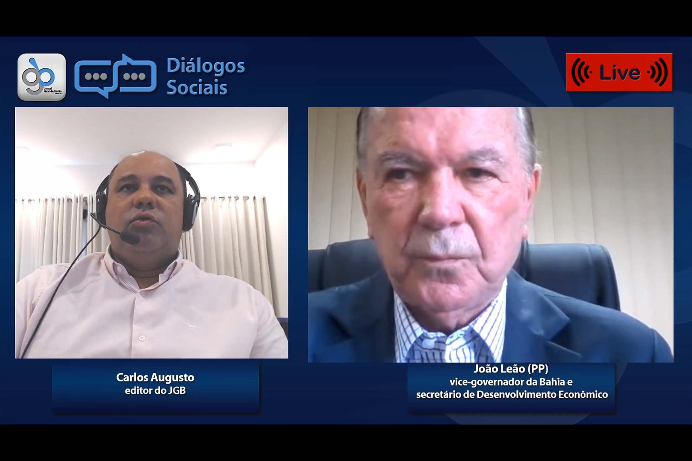 Vice-governador João Leão diz que PP vai indicar empresário para chapa liderada por Zé Neto em Feira de Santana e que partido fará composição em Salvador e Lauro de Freitas para as eleições de 2020