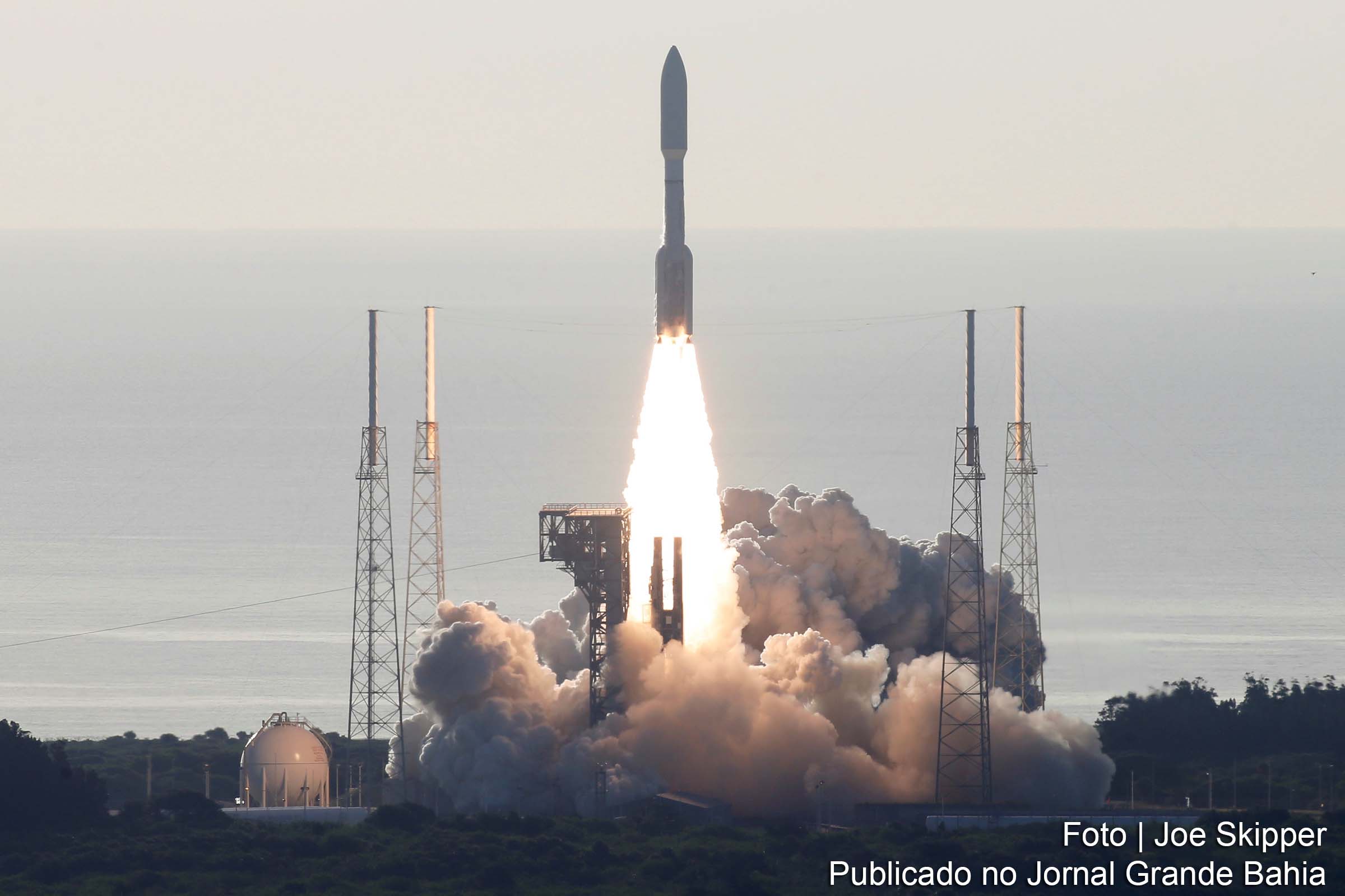 Perseverance, sonda marciana de última geração da Nasa, foi lançada do Cabo Canaveral, na Flórida, em um foguete Atlas 5.