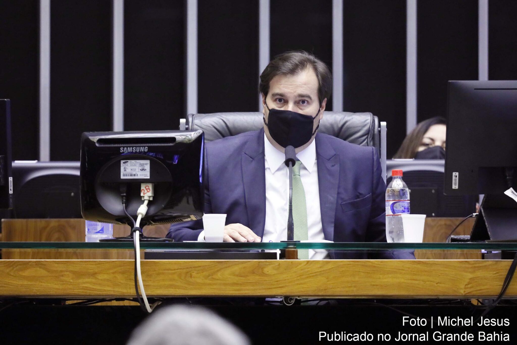 Deputado Rodrigo Maia (DEM-RJ) presidiu sessão de votação.