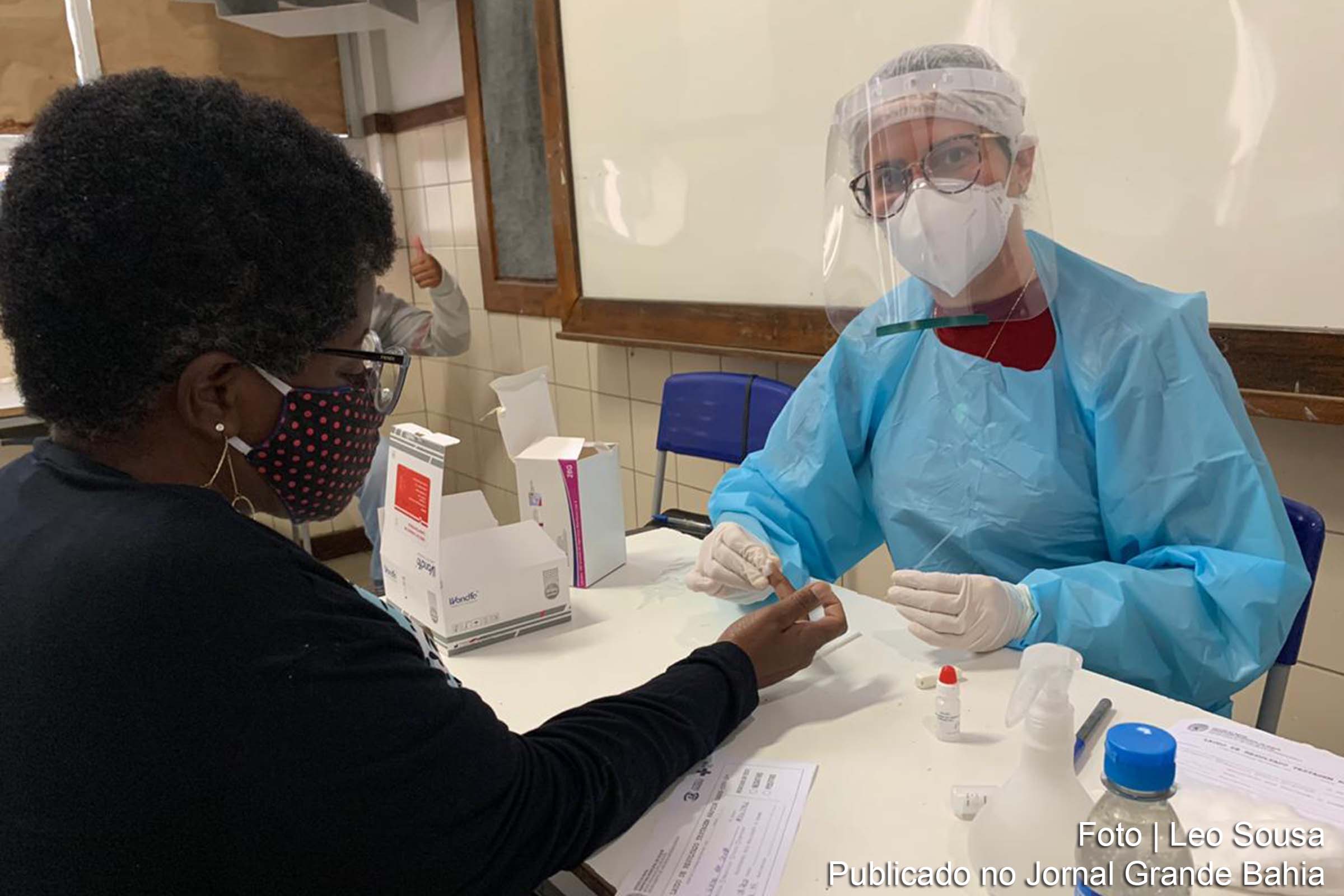 Comunidade escolar de Jequié promove testagem para Covid-19.