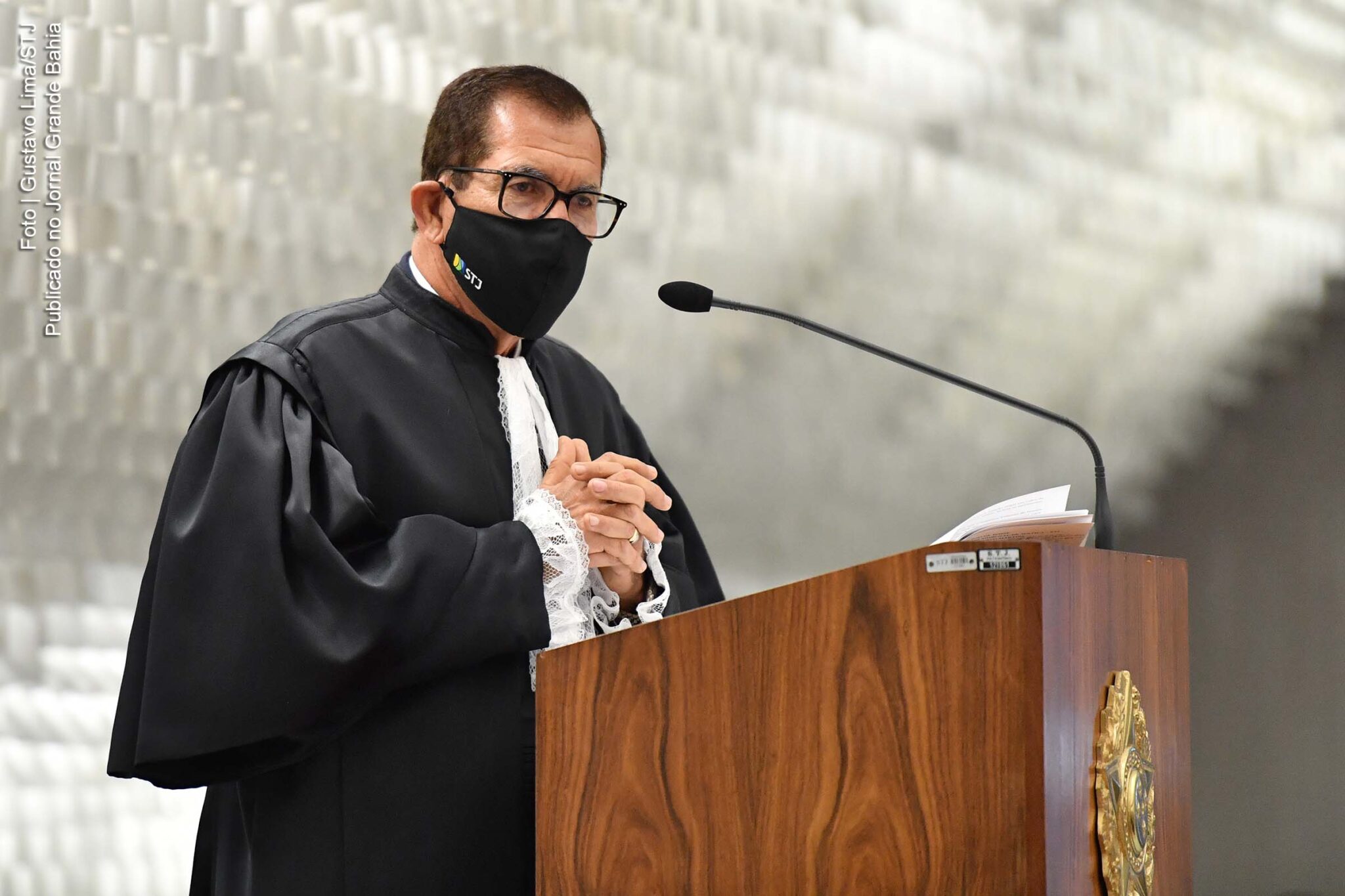 Ministro Humberto Martins discursa durante posse como presidente do STJ,