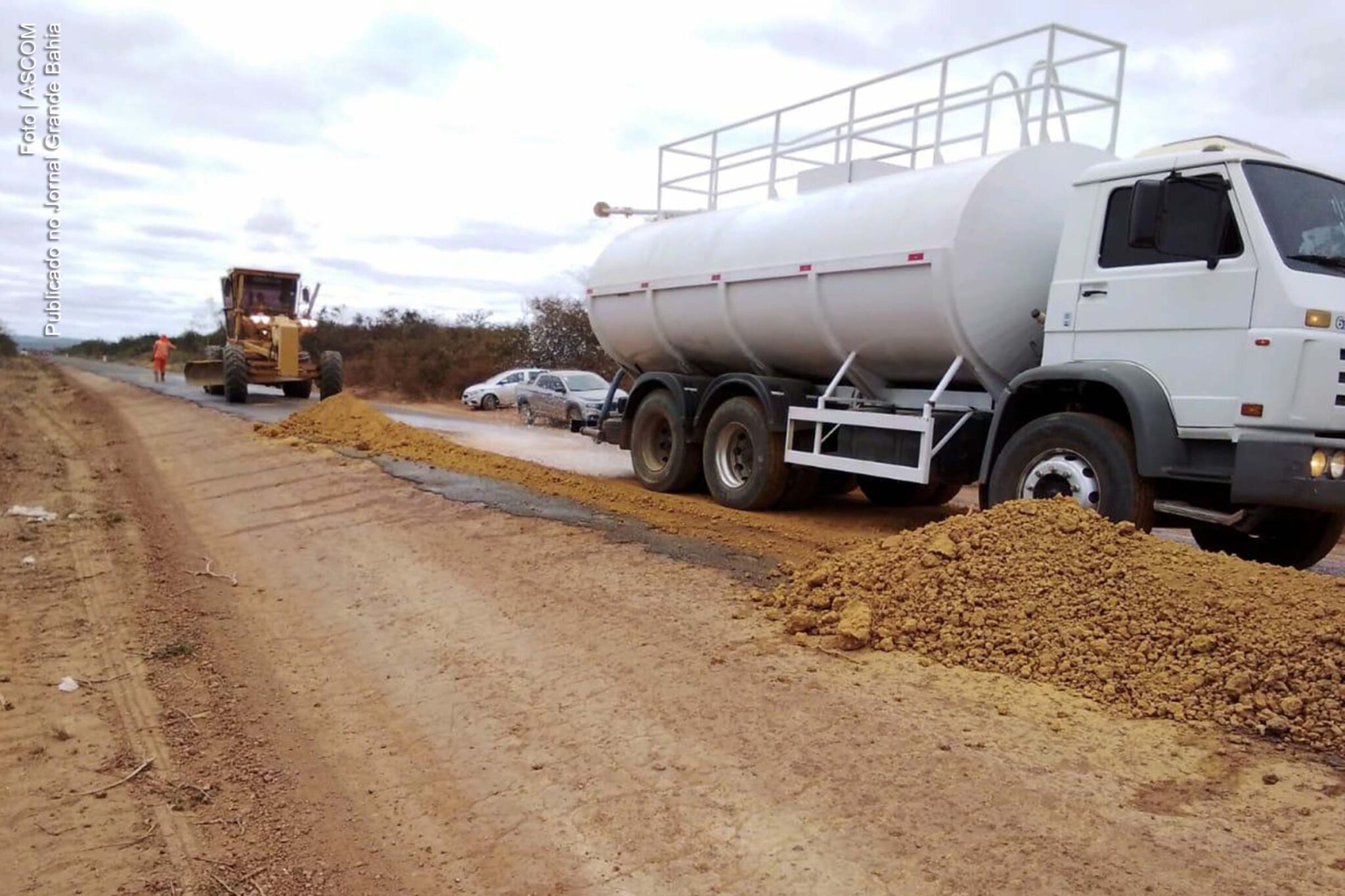 Obras de recuperação da BA-148, no trecho Rio de Contas e Abaíra.