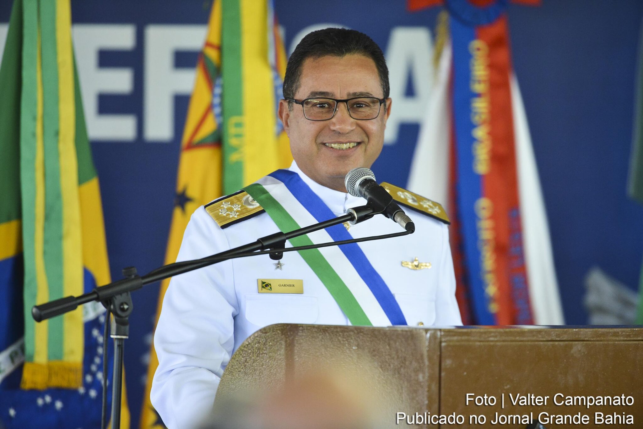 Almirante de esquadra Almir Garnier Santos, secretário-geral do Ministério da Defesa.