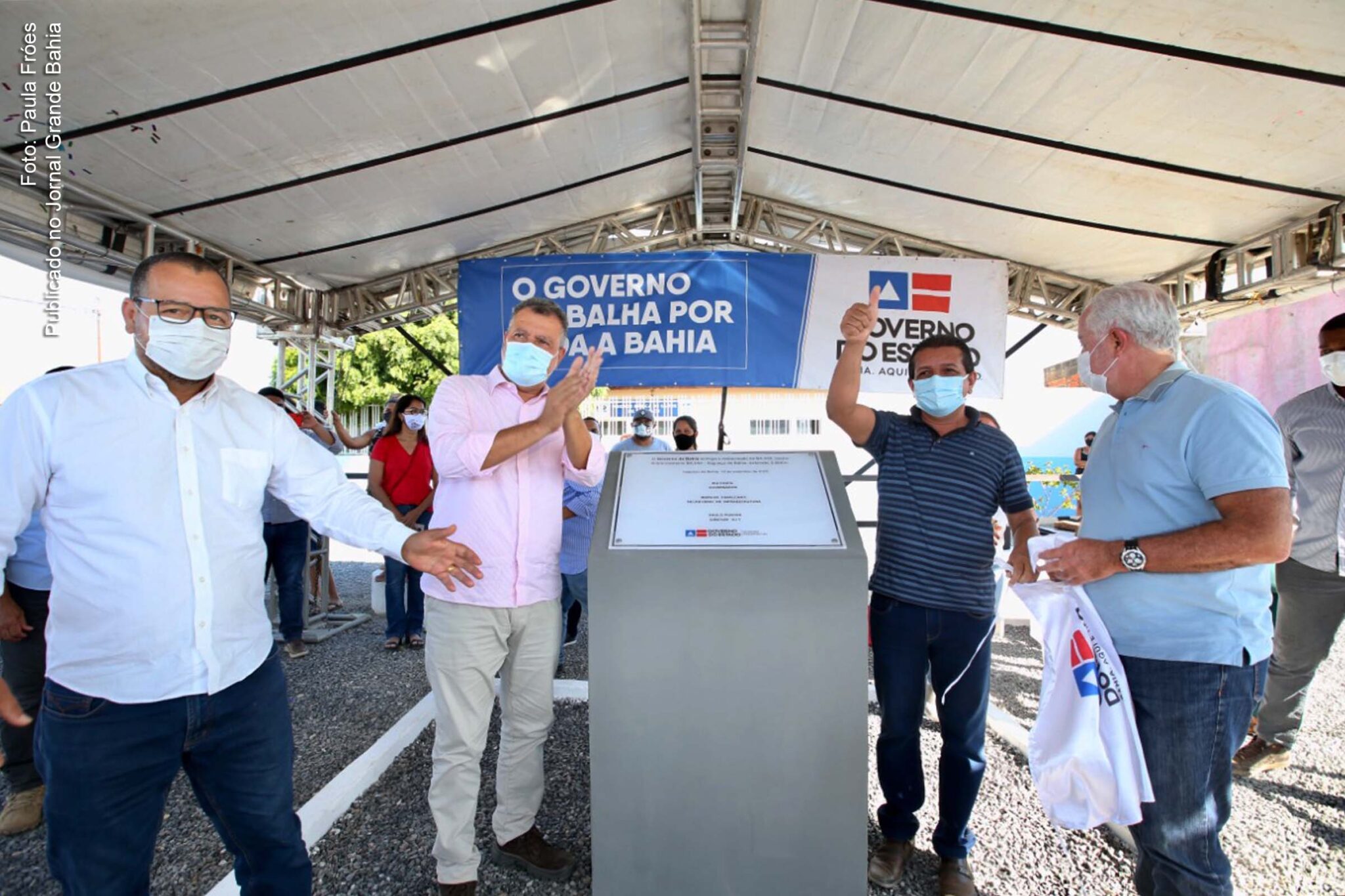 Governador Rui Costa inaugura trecho da Rodovia BA-438, no município de Itaguaçu da Bahia.