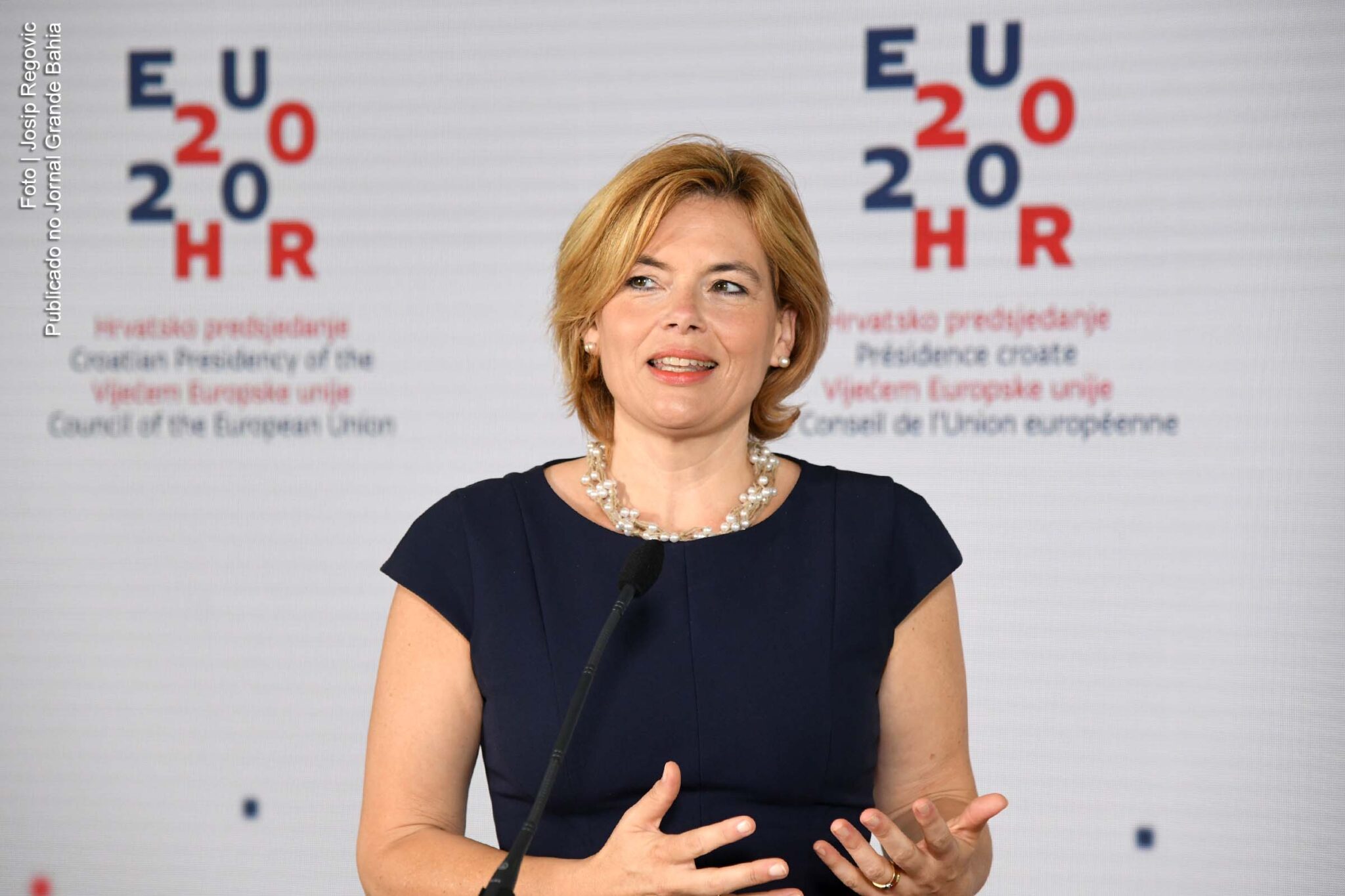 Julia Klöckner, ministra da Agricultura da Alemanha.