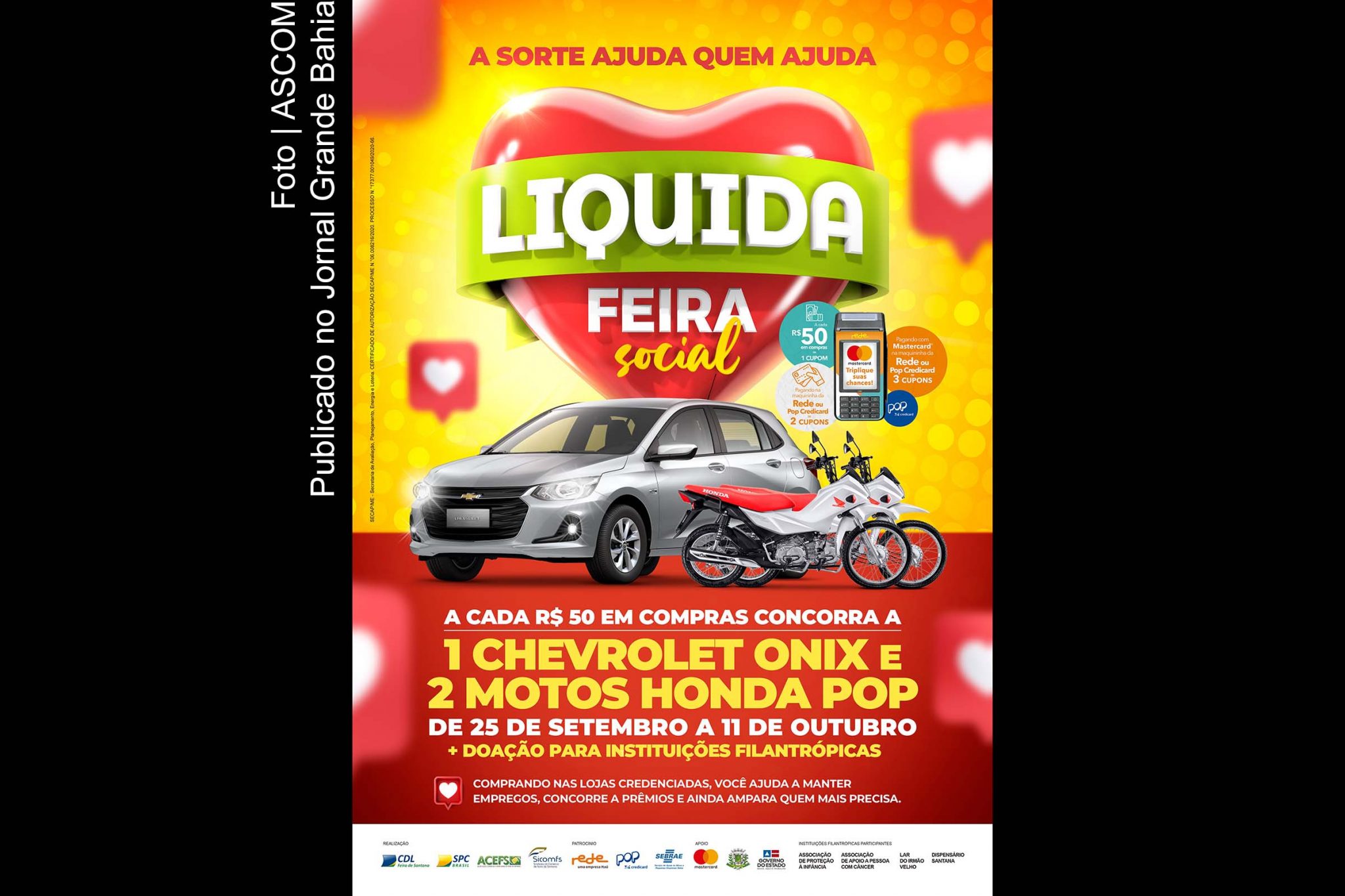 Cartaz anuncia Liquida Feira 2020.