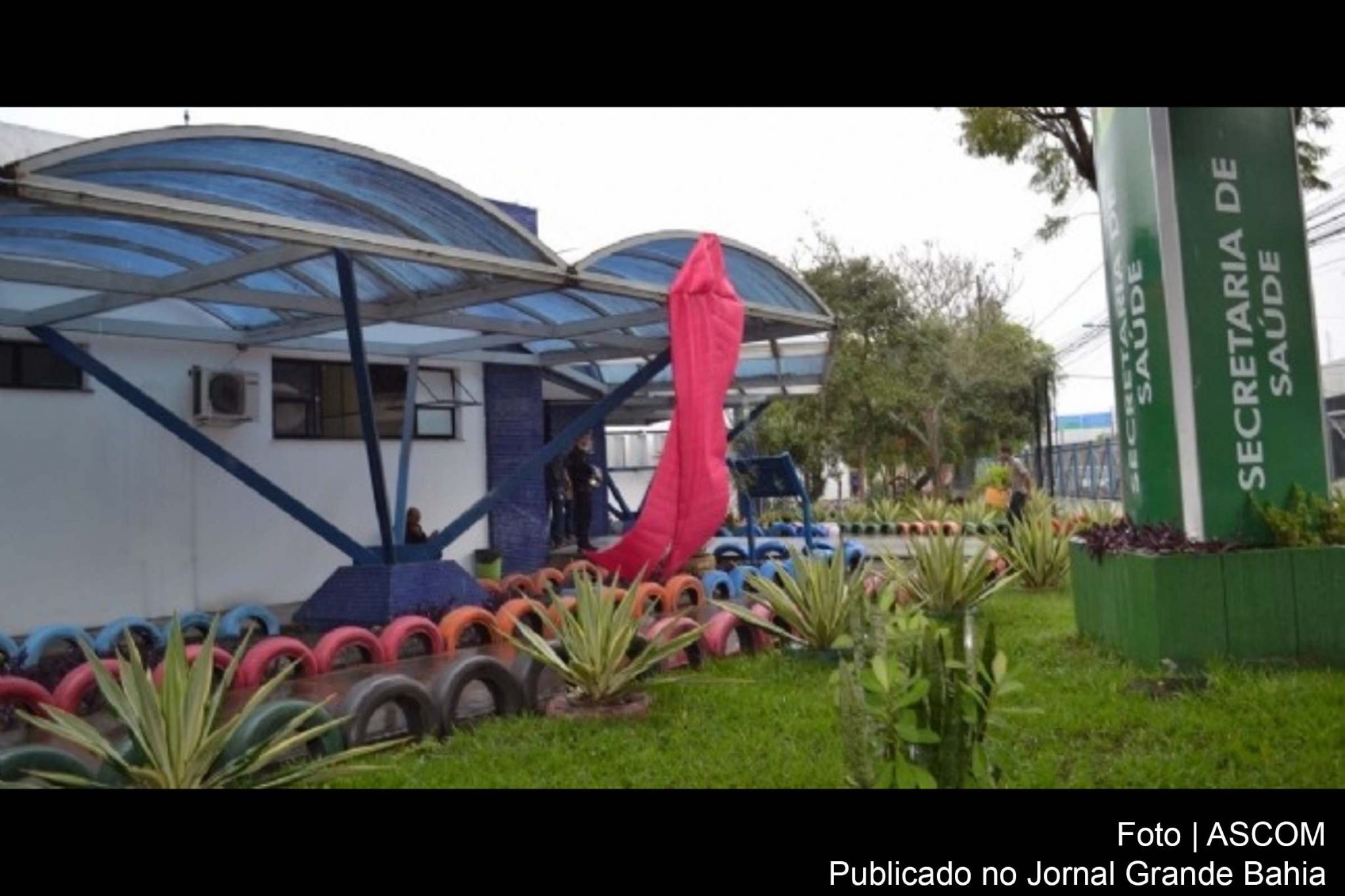 Fachada da Secretaria da Saúde de Feira de Santana.