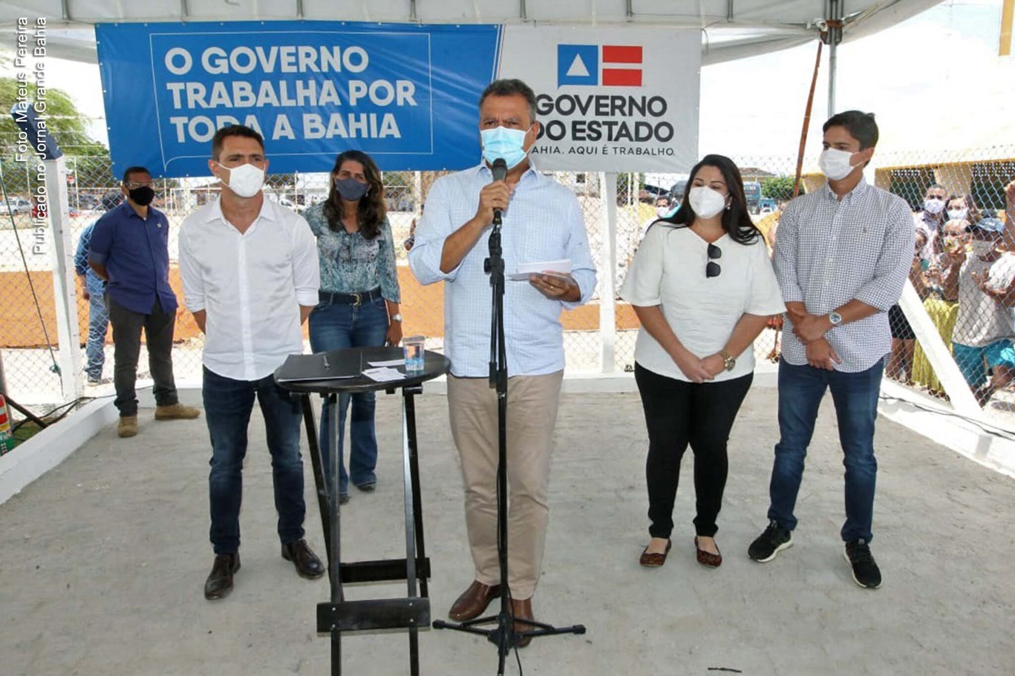 Governador Rui Costa inaugura ampliação do Sistema de Abastecimento de Água, pavimentação de vias, Unidade Básica de Saúde e a reforma do Hospital Municipal Santa Dulce dos Pobre, em Utinga.