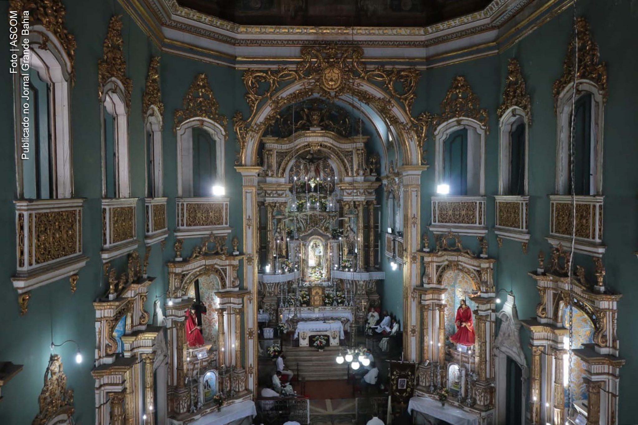 Interior da Ordem Terceira do Carmo (Santo Antônio Além do Carmo), em Salvador.