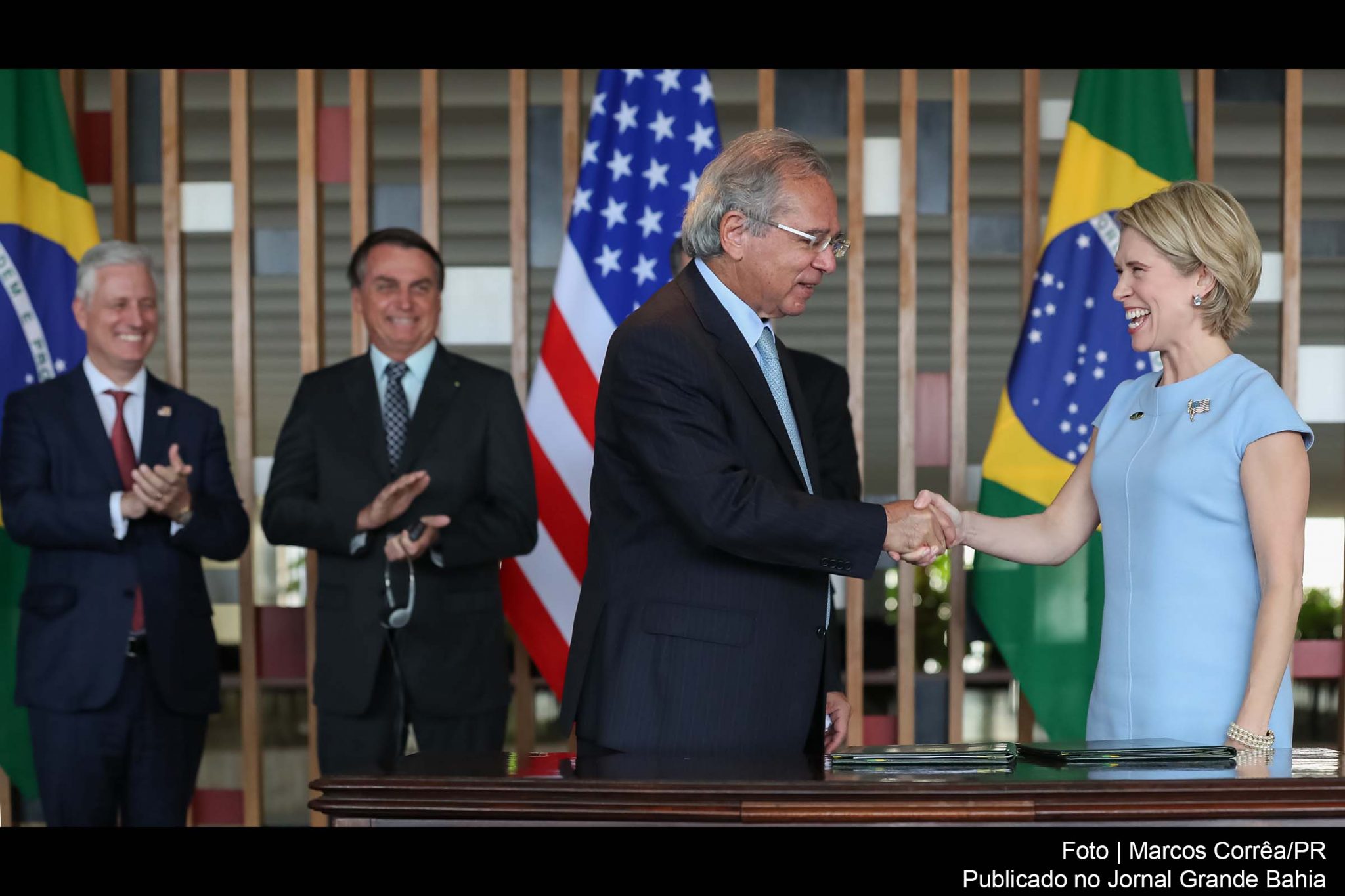 Ministro Paulo Guedes e Kimberly A. Reed, presidente do Export-Import Bank of the United States (EXIM).