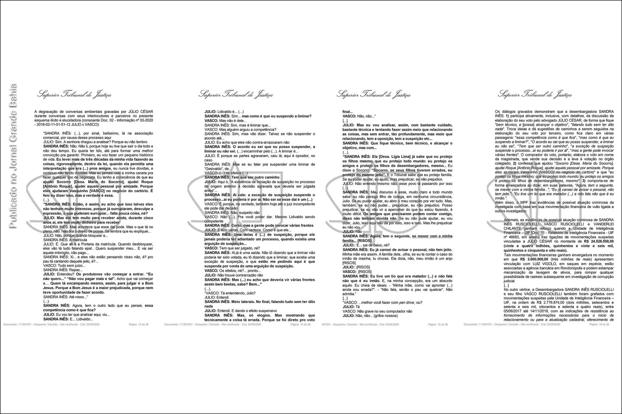 Caso Faroeste: Vítima da corrupção sofre aos 88 anos de idade, diz fonte; Processo tramita no TJBA e tem atuação do criminoso confesso Júlio César como parte adversa