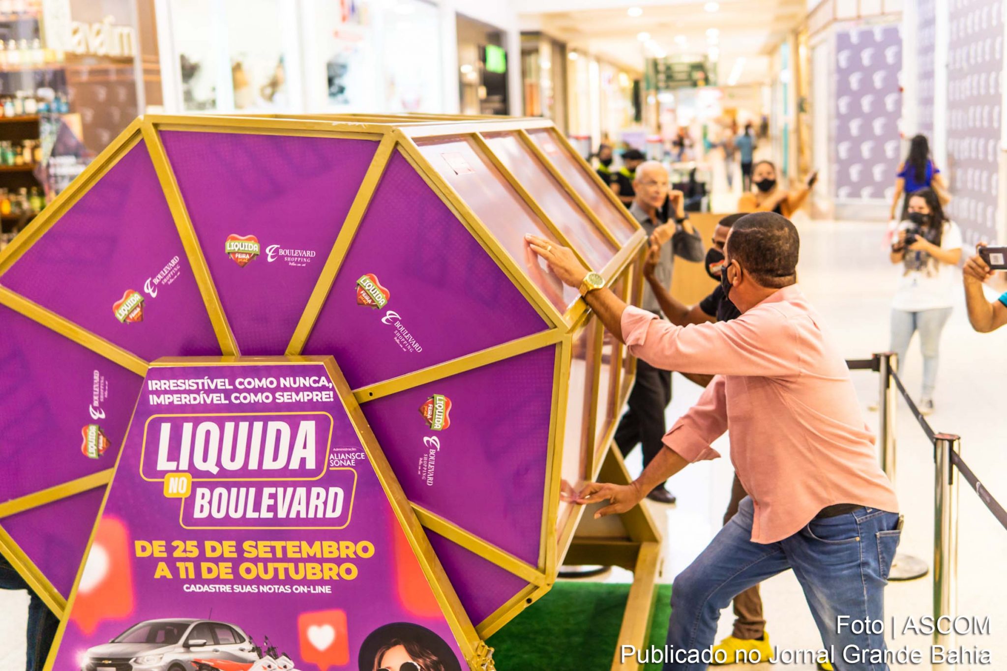 Sorteio da Liquida Feira 2020 ocorreu no Boulevard Shopping Feira de Santana.
