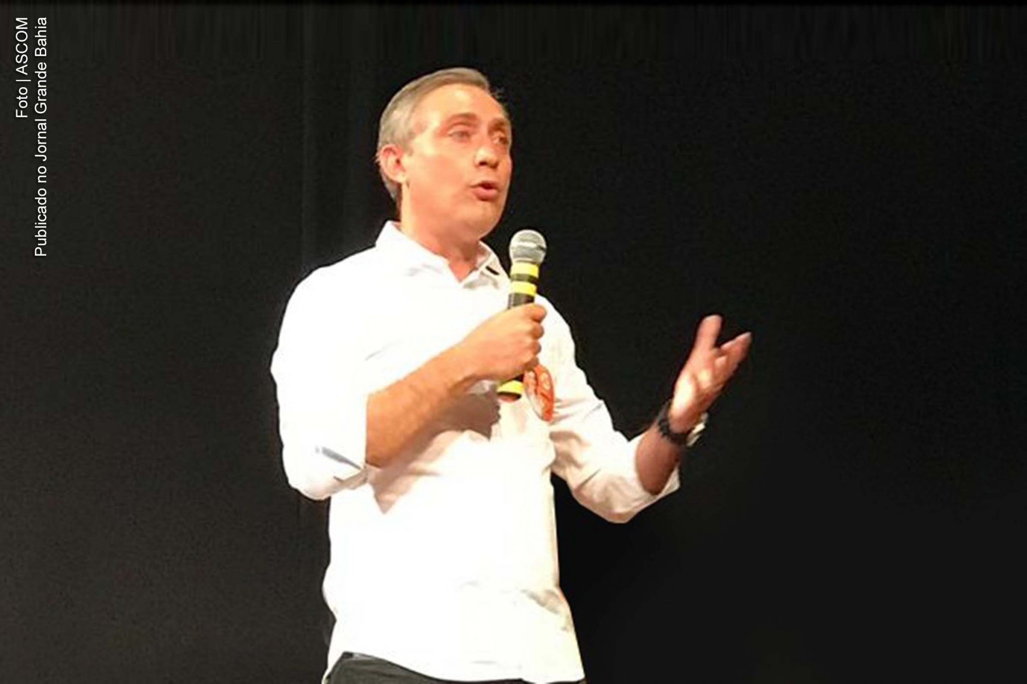 Carlos Medeiros (Novo), candidato à prefeito de Feira de Santana, foi derrotado nas Eleições 2020.