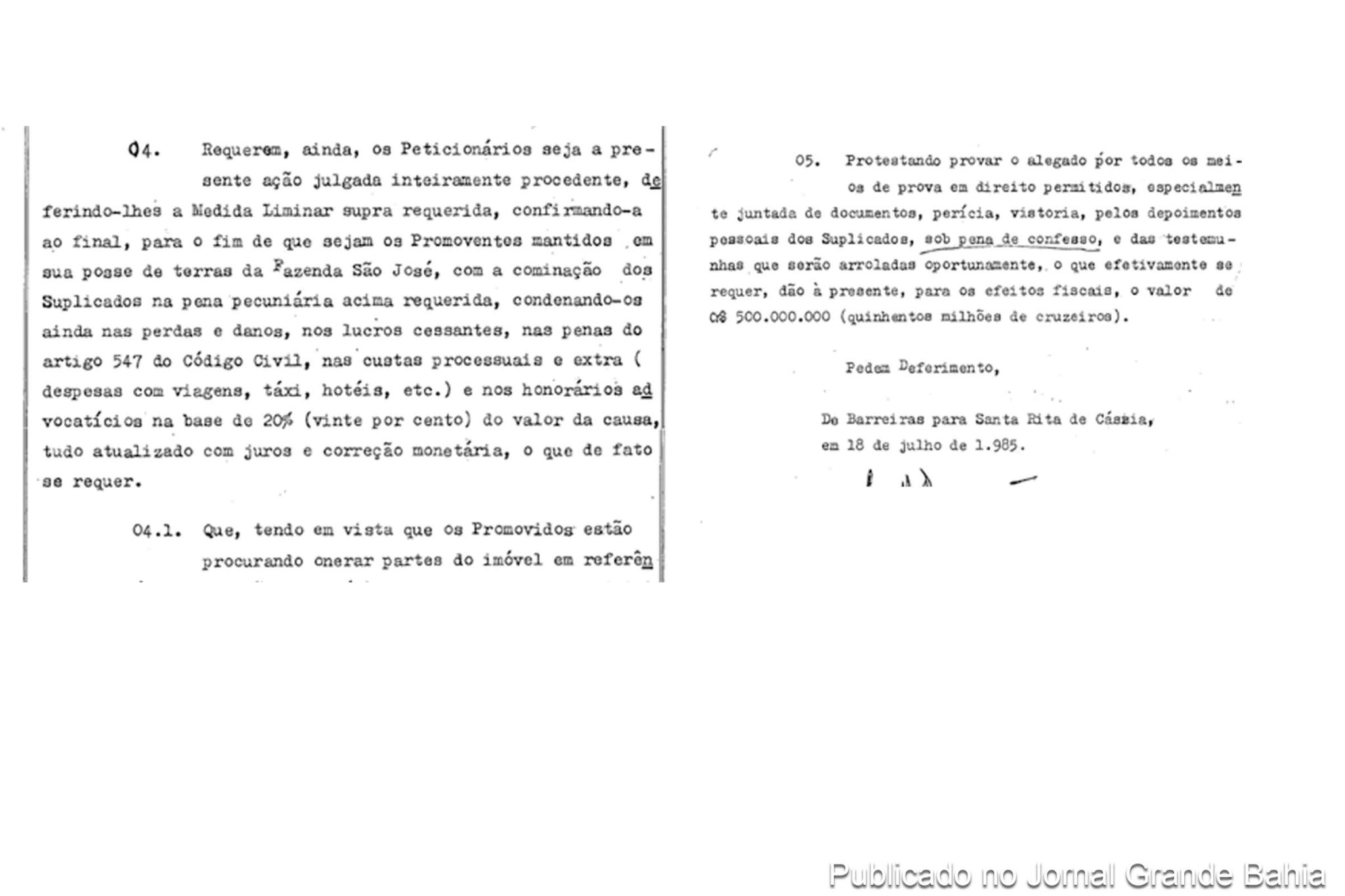 Capítulo X do Caso Faroeste: O poder econômico e político dos Okamoto, o descumprimento da ordem judicial por parte da PMBA e o subsequente silêncio do Poder Judiciário na usurpação de direitos sob as terras do Oeste da Bahia
