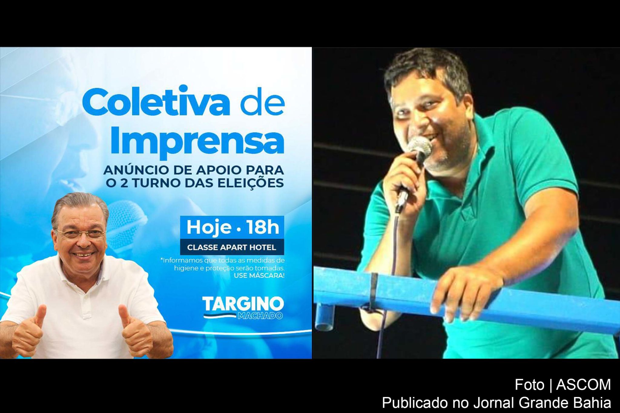 Eleições 2020: Ex-deputado Targino Machado agenda coletiva para declarar apoio à Zé Neto para prefeito de Feira de Santana; Deibson Cavalcanti rompe com Carlos Geilson