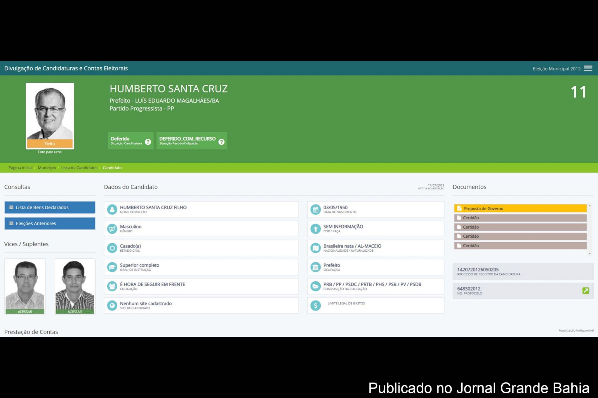 Segundo MPF, Humberto Santa Cruz, ex-prefeito de Luís Eduardo Magalhães, nomeou pessoas de sua confiança que fraudaram licitações para reforma de escolas e manutenção de ar-condicionado e beneficiaram empresas criadas para o esquema.