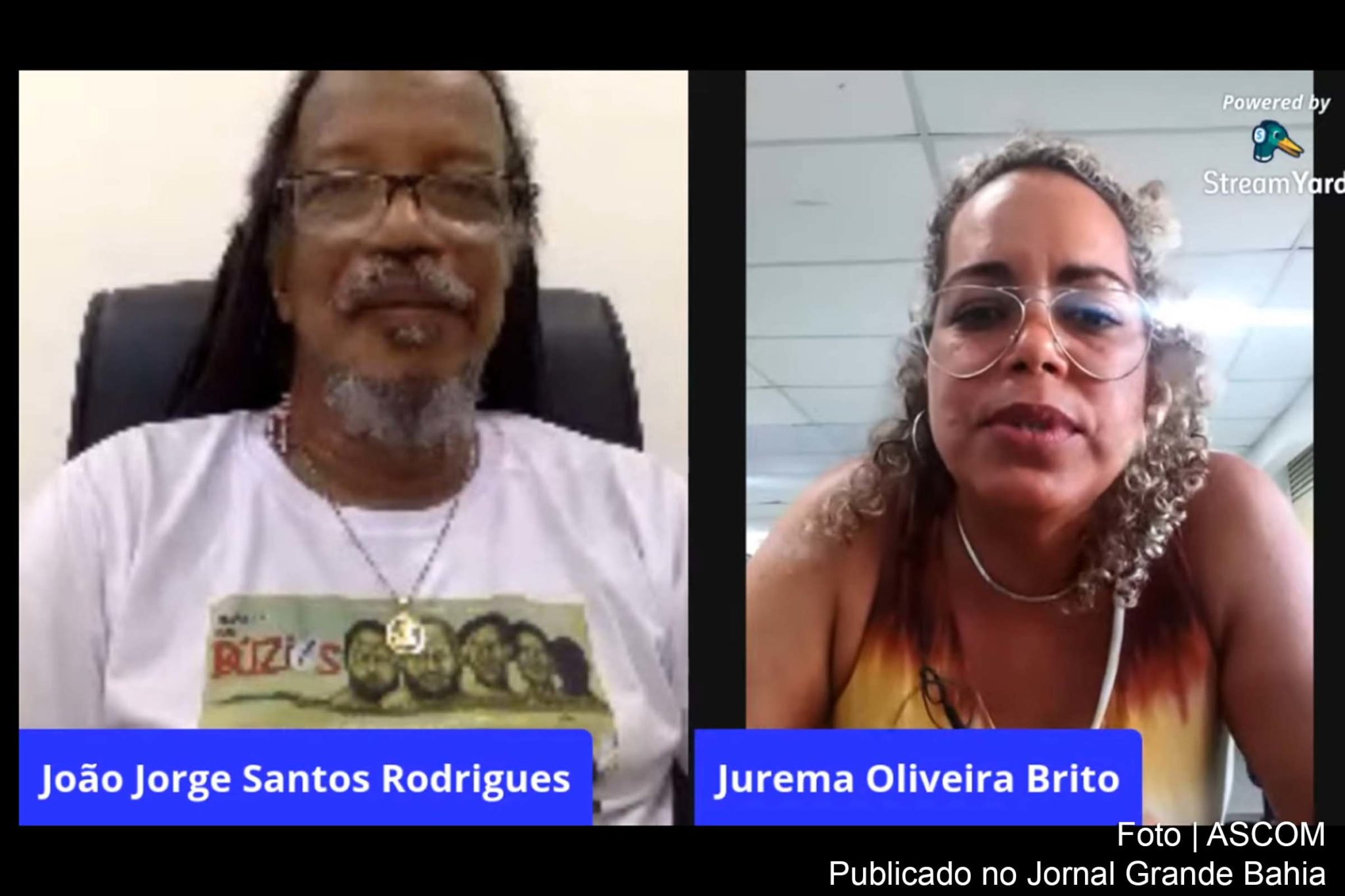 Live aborda ensino da cultura afro-brasileira e africana na Bahia.
