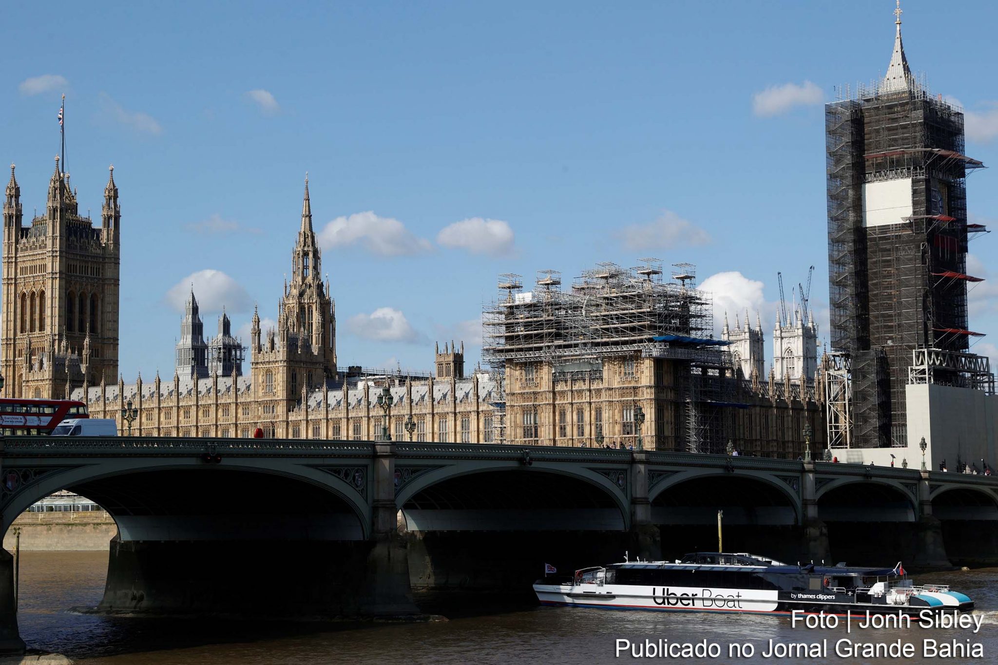 Palácio de Westminster, em Londres, sede do parlamento do Reino Unido.