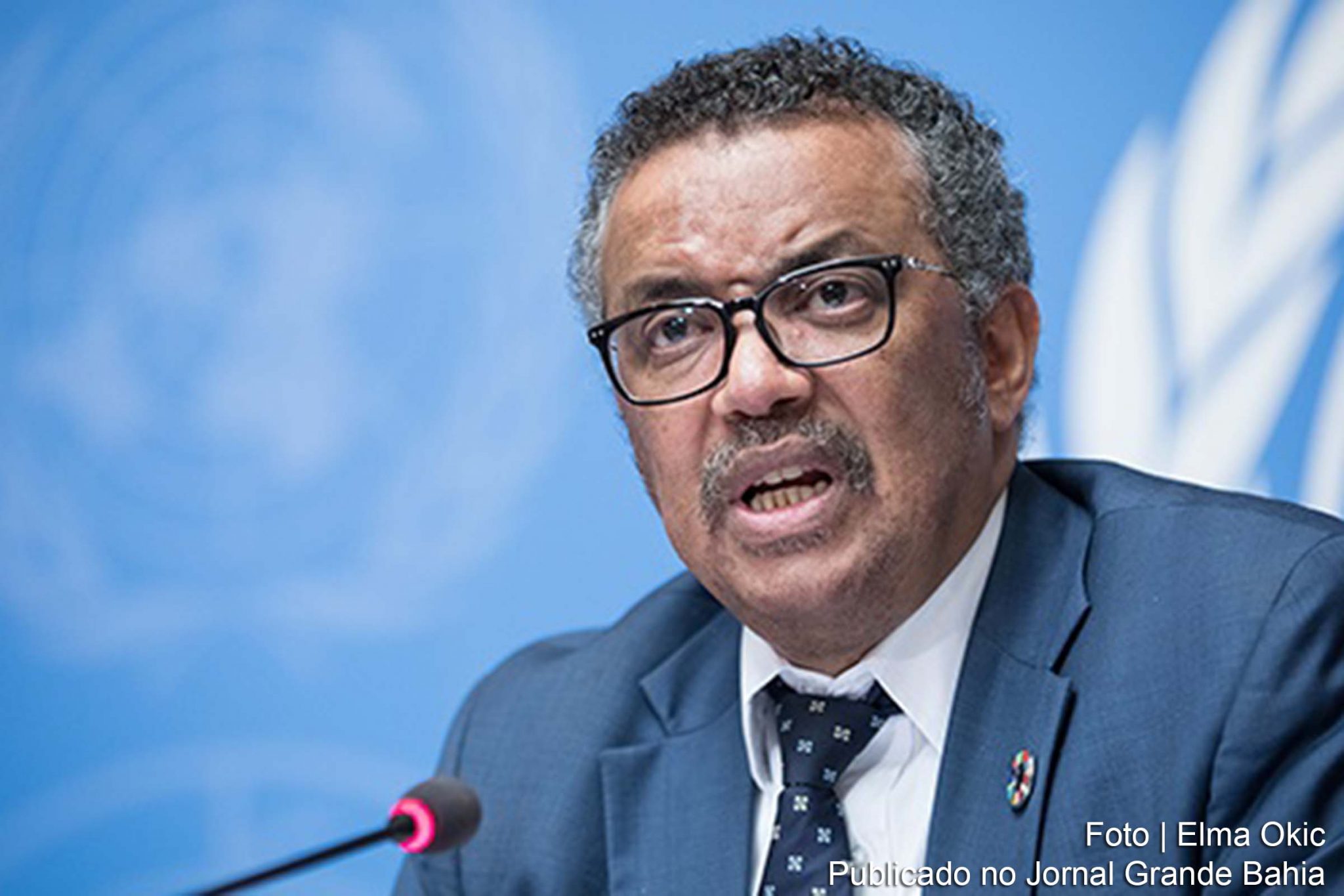 Diretor-geral da Organização Mundial da Saúde, OMS, Tedros Ghebreyesus, ONU.