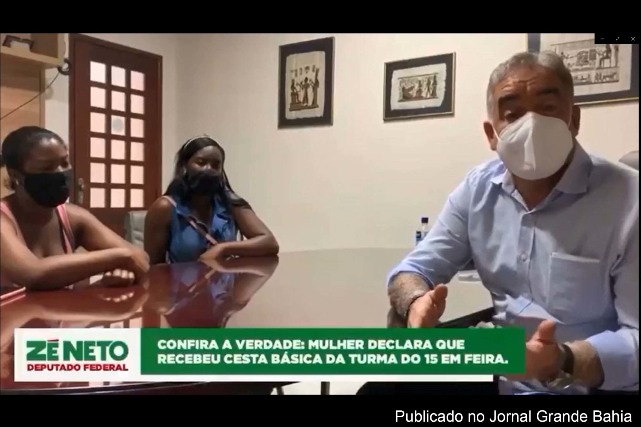 Deputado Zé Neto apresenta testemunha de possível crime eleitoral decorrente de fake news.