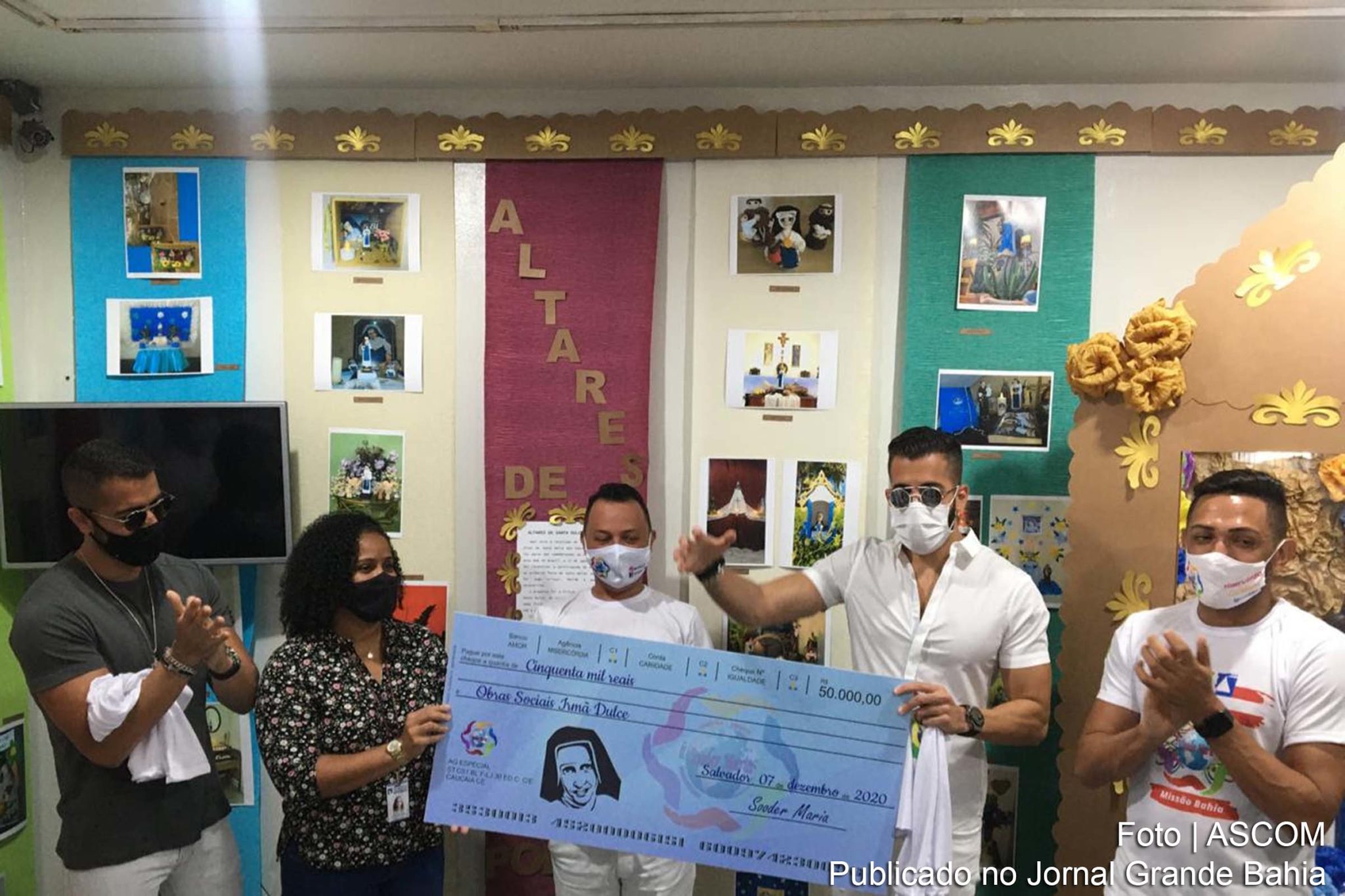 Organização entregou cheque simbólico no valor de R$30.000,00, para a Associação Pracatum.