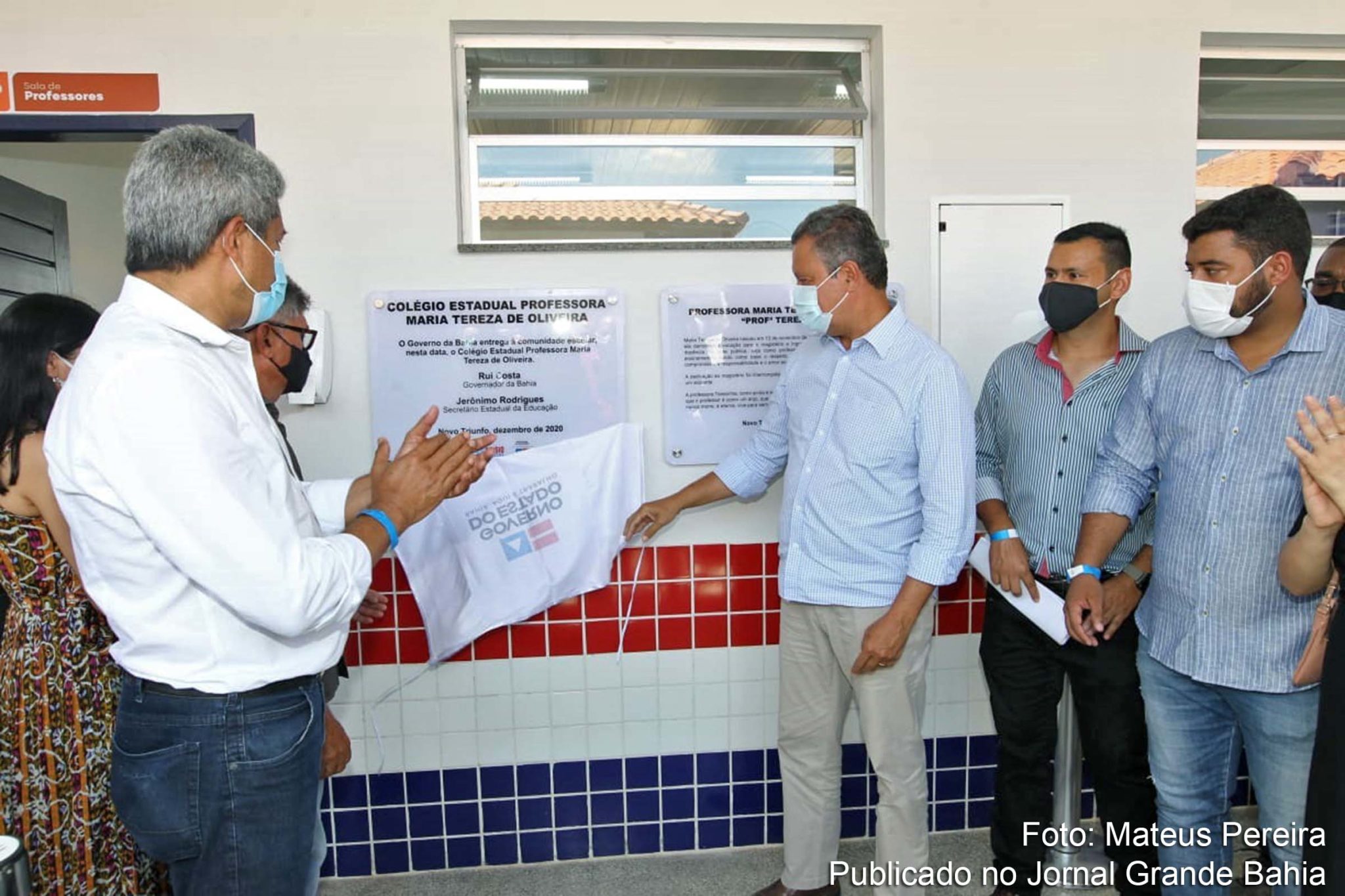Governador Rui Costa e secretário Jerônimo Rodrigues inauguram Colégio Estadual Professora Maria Tereza de Oliveira, no município de Novo Triunfo.