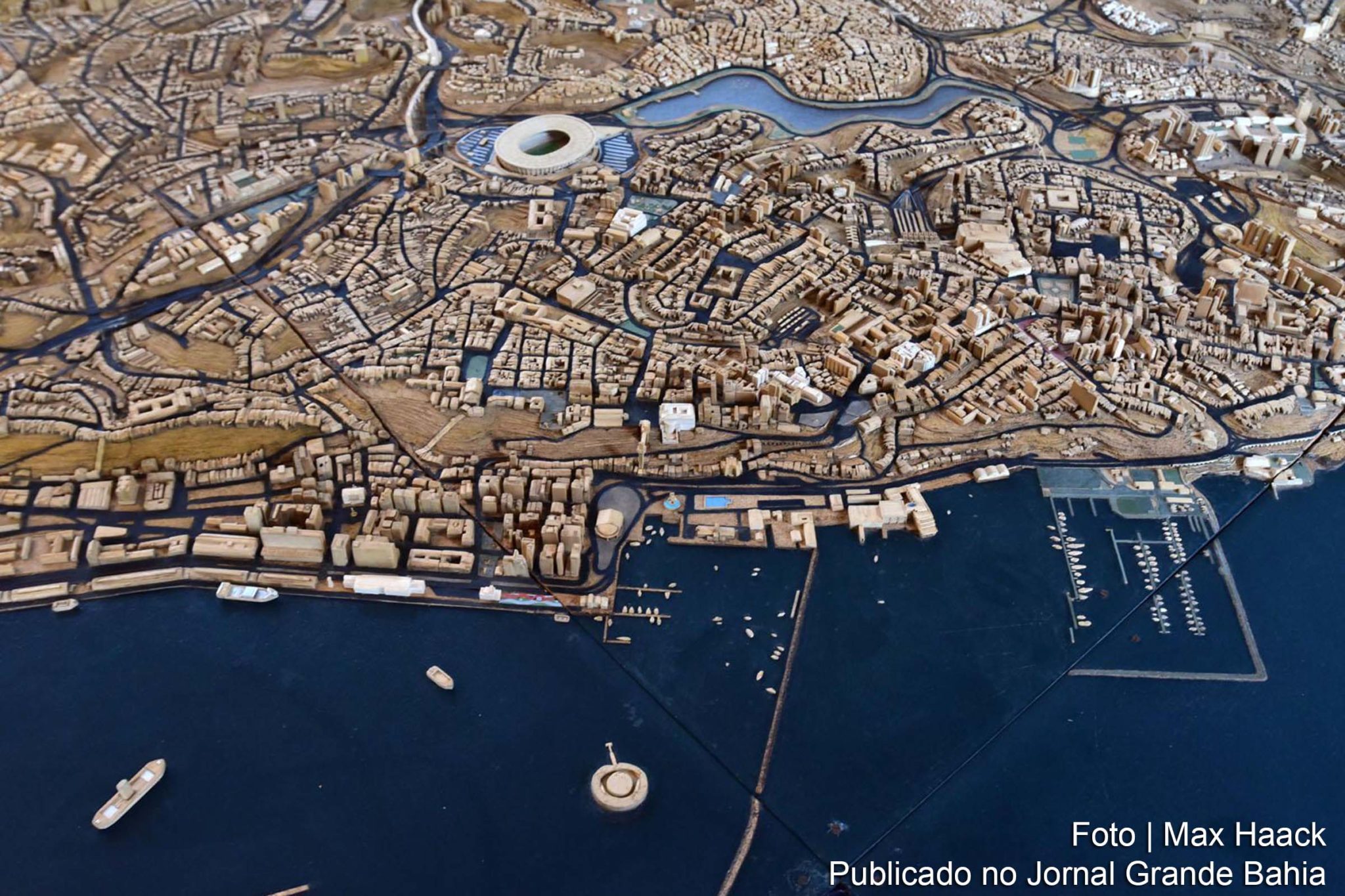 Maquete de Salvador está na Fundação Mário Leal Ferreira (FMLF), no Vale dos Barris, enquanto aguarda um espaço definitivo para exposição, foi tombada pela Prefeitura.