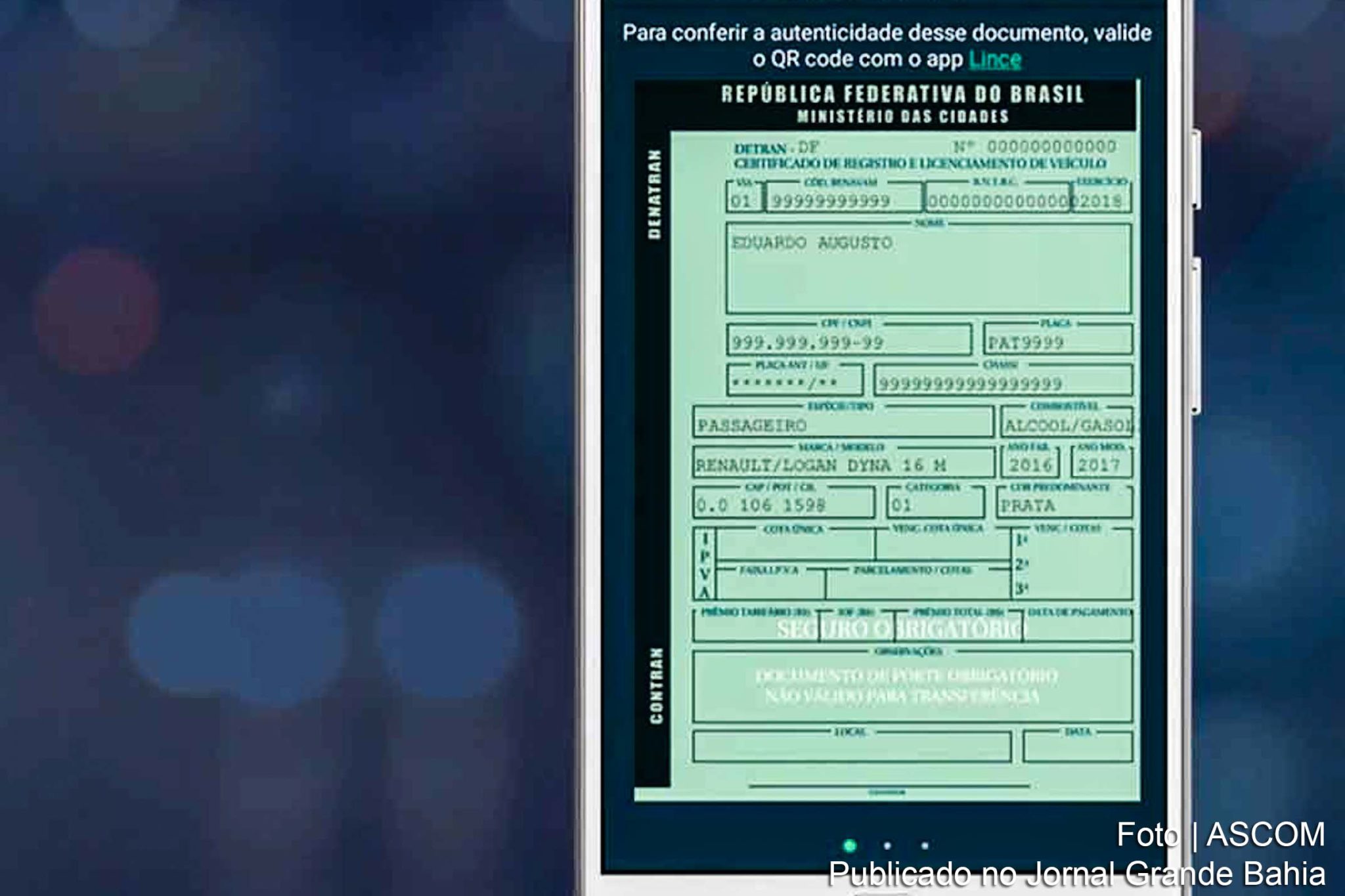 Contran autoriza digitalização de documentos de registro de veículo.
